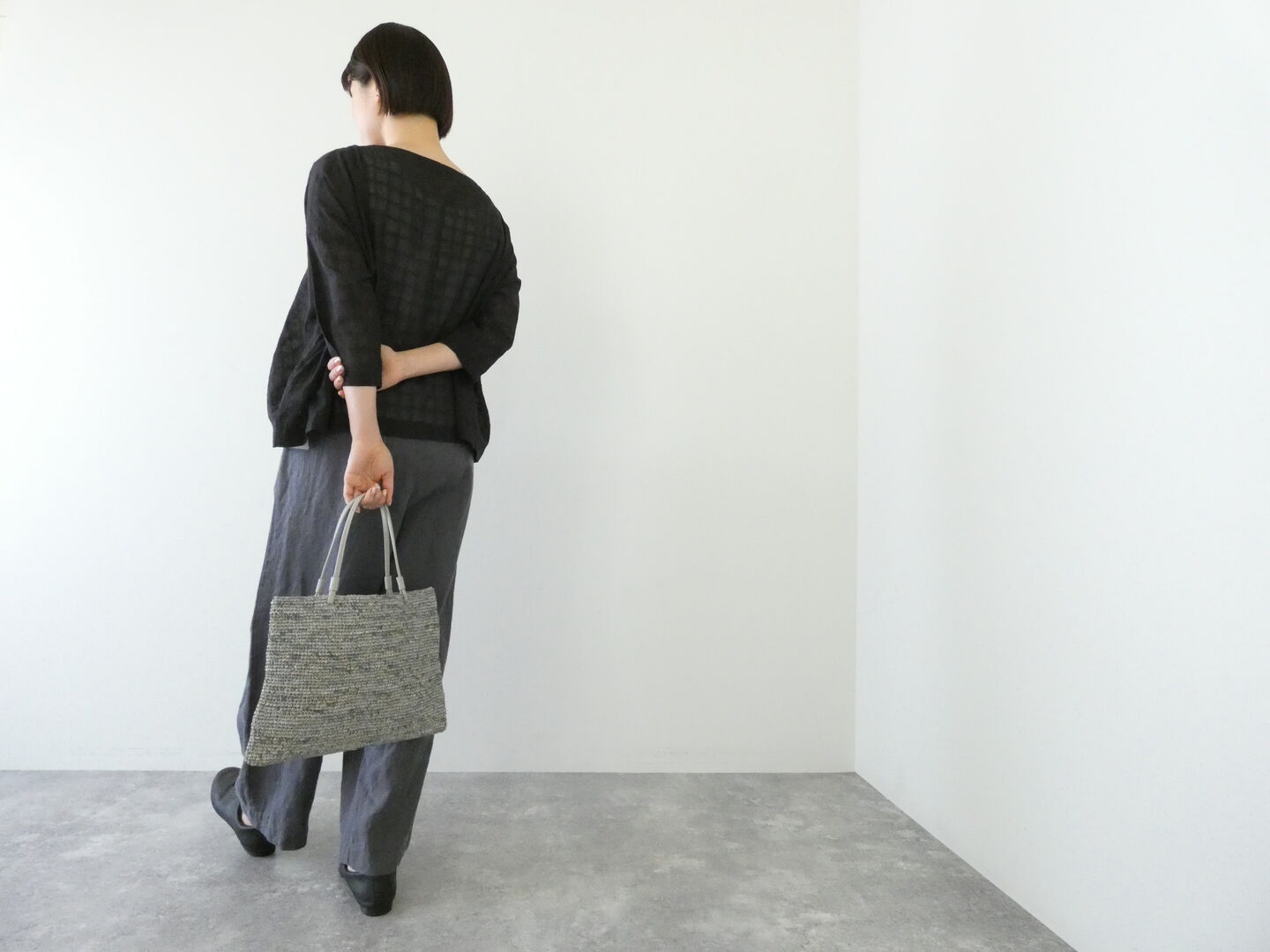 evam eva(エヴァムエヴァ) basket hand bagの商品画像6