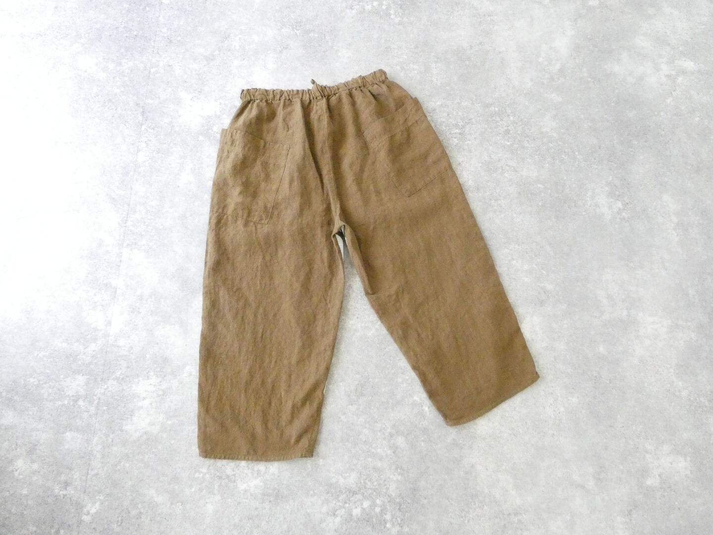 快晴堂(かいせいどう) Girl's ベルギーリネンの大きな水玉 斜めポケパンツの商品画像14