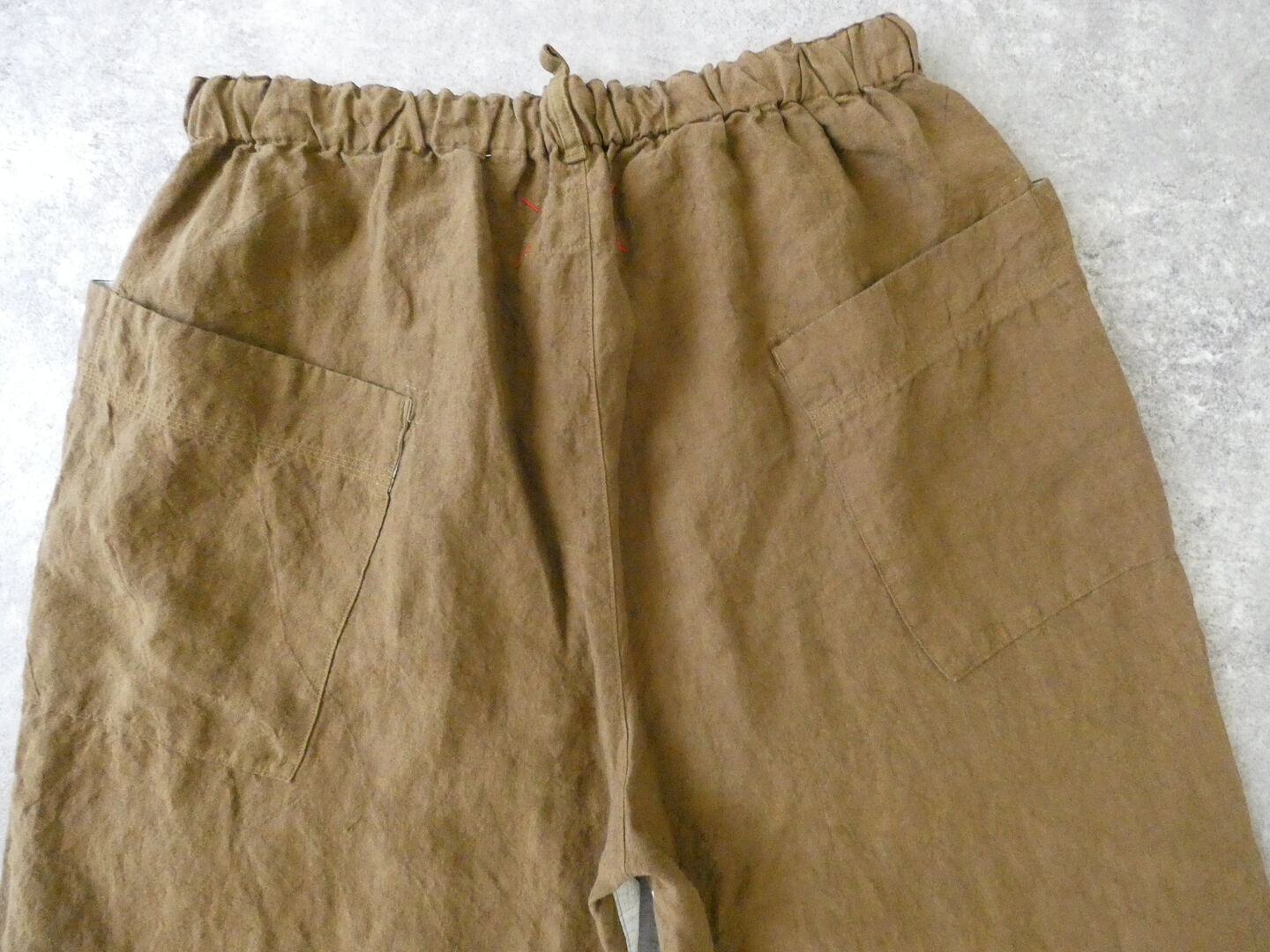 快晴堂(かいせいどう) Girl's ベルギーリネンの大きな水玉 斜めポケパンツの商品画像22