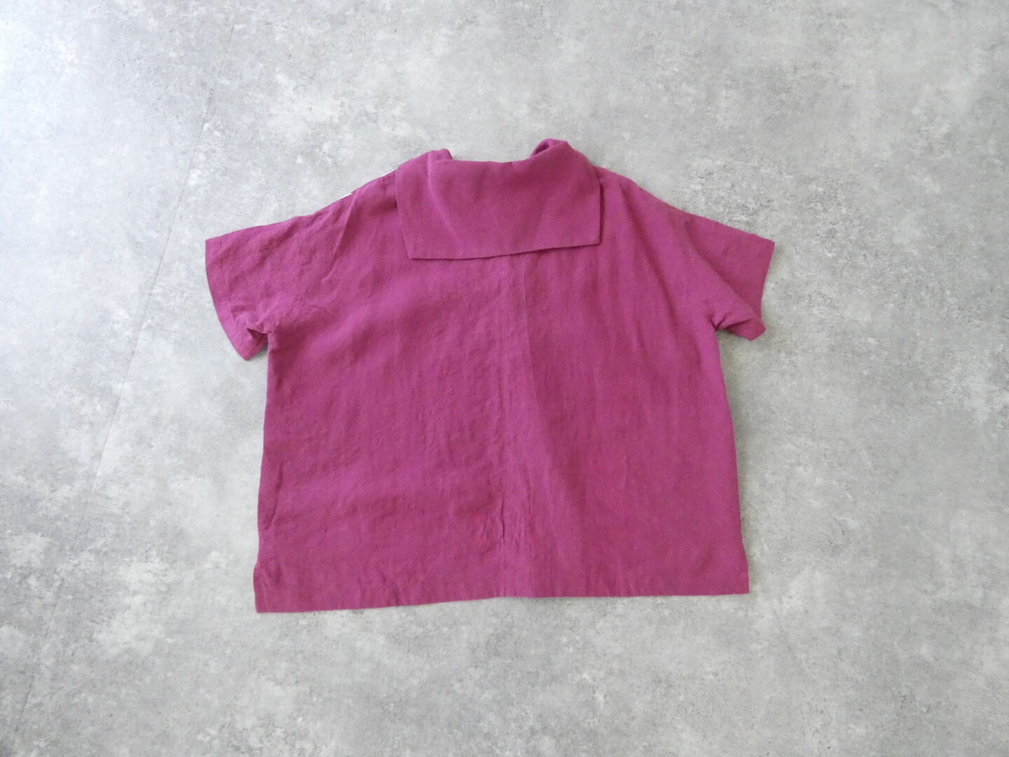快晴堂(かいせいどう) Girl's ベルギーリネンの大きな水玉 セーラーズシャツの商品画像29