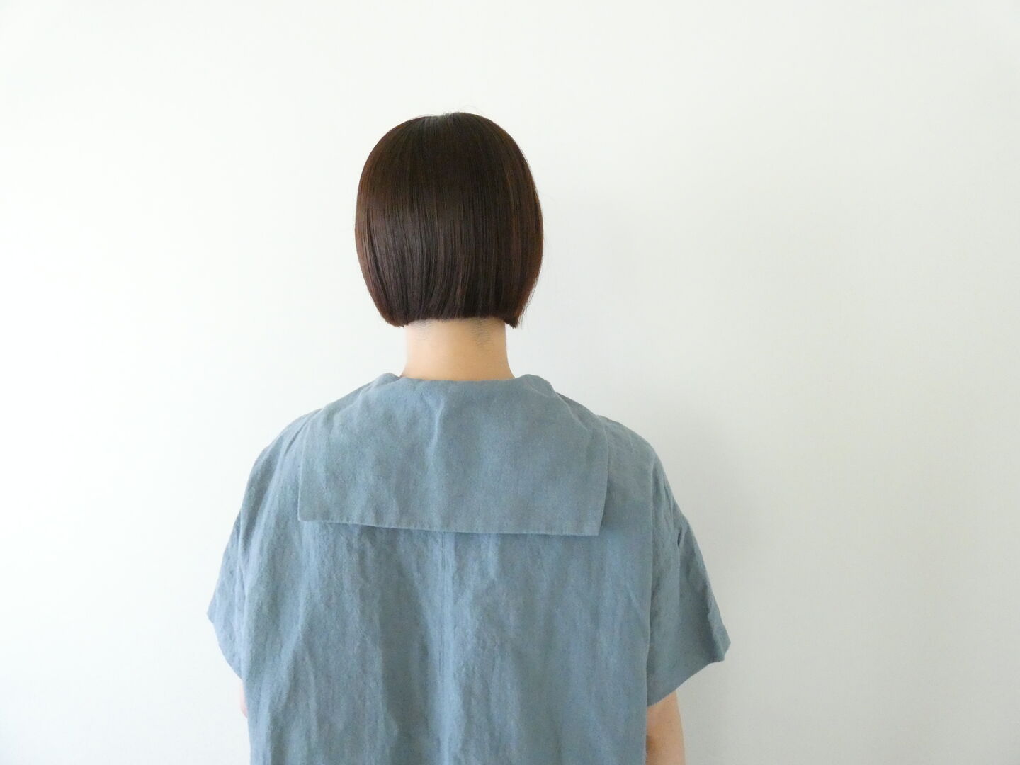 快晴堂(かいせいどう) Girl's ベルギーリネンの大きな水玉 セーラーズシャツの商品画像5