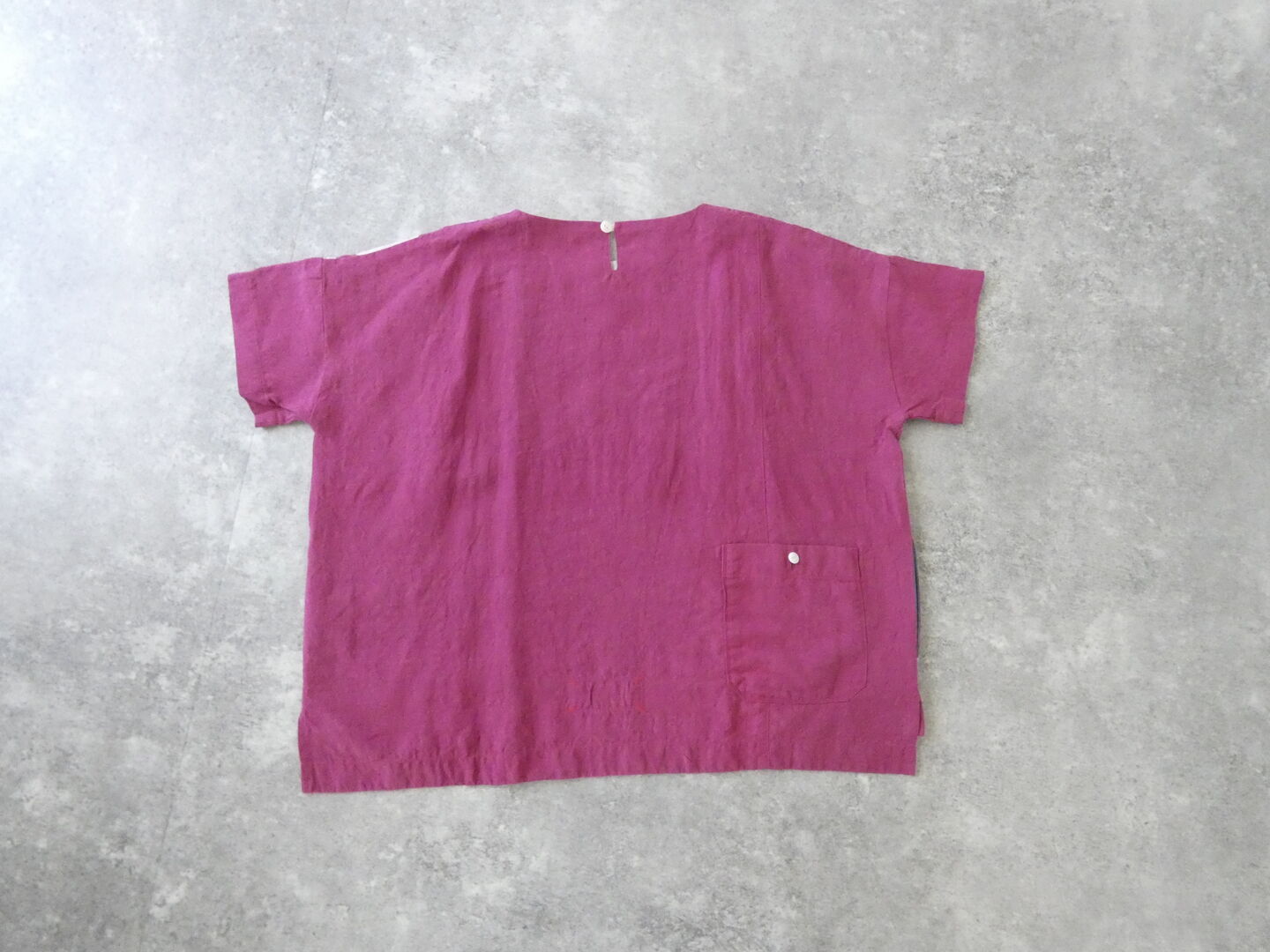 快晴堂(かいせいどう) Girl's ベルギーリネンの大きな水玉 水玉半袖Tシャツの商品画像13