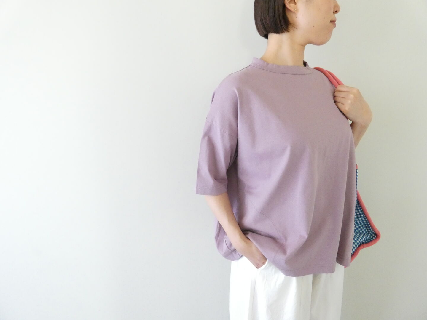 快晴堂(かいせいどう) Girl's Tシャツ 首まわりしっかり5分袖Tシャツの商品画像2
