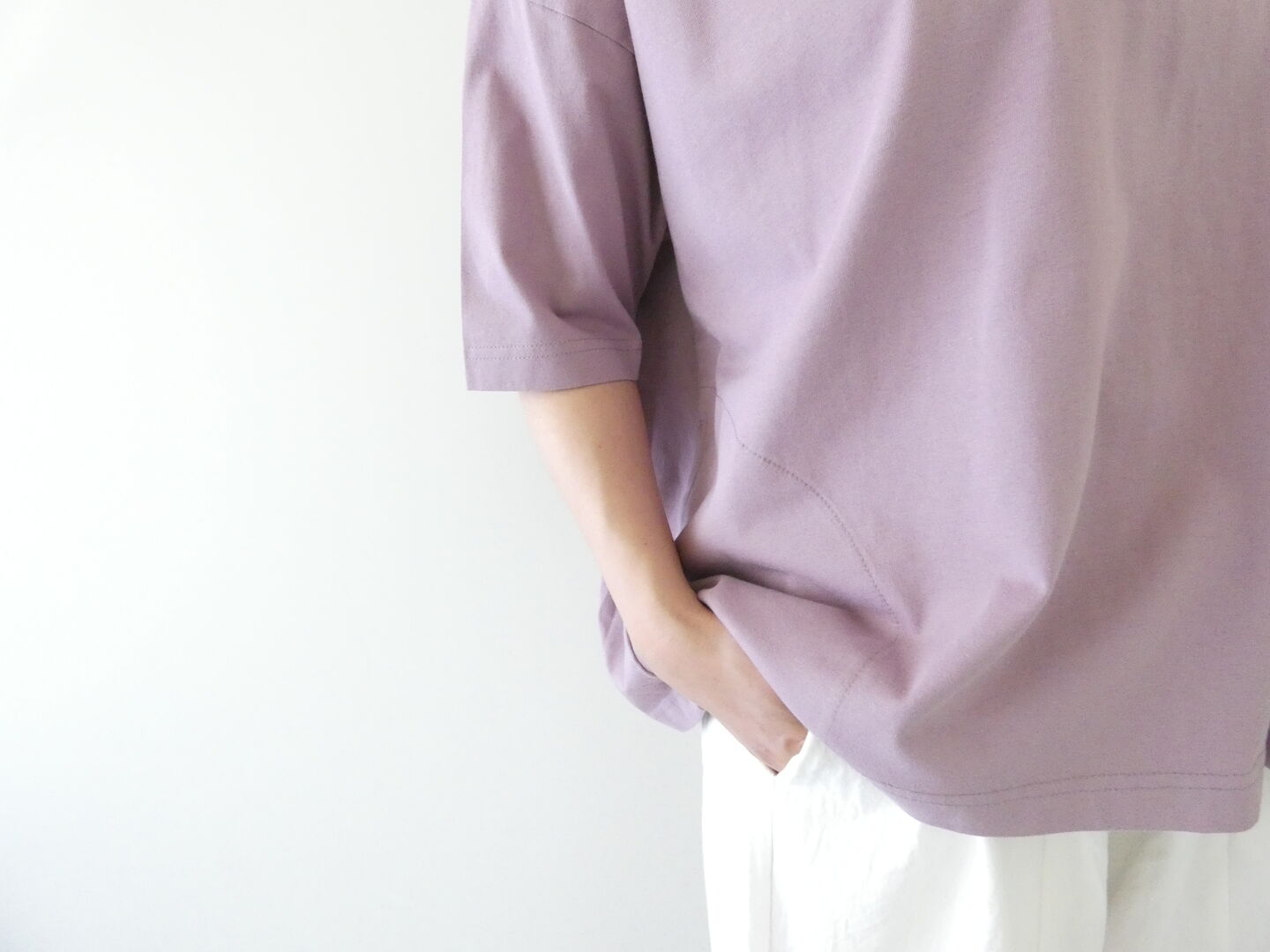快晴堂(かいせいどう) Girl's Tシャツ 首まわりしっかり5分袖Tシャツの商品画像5