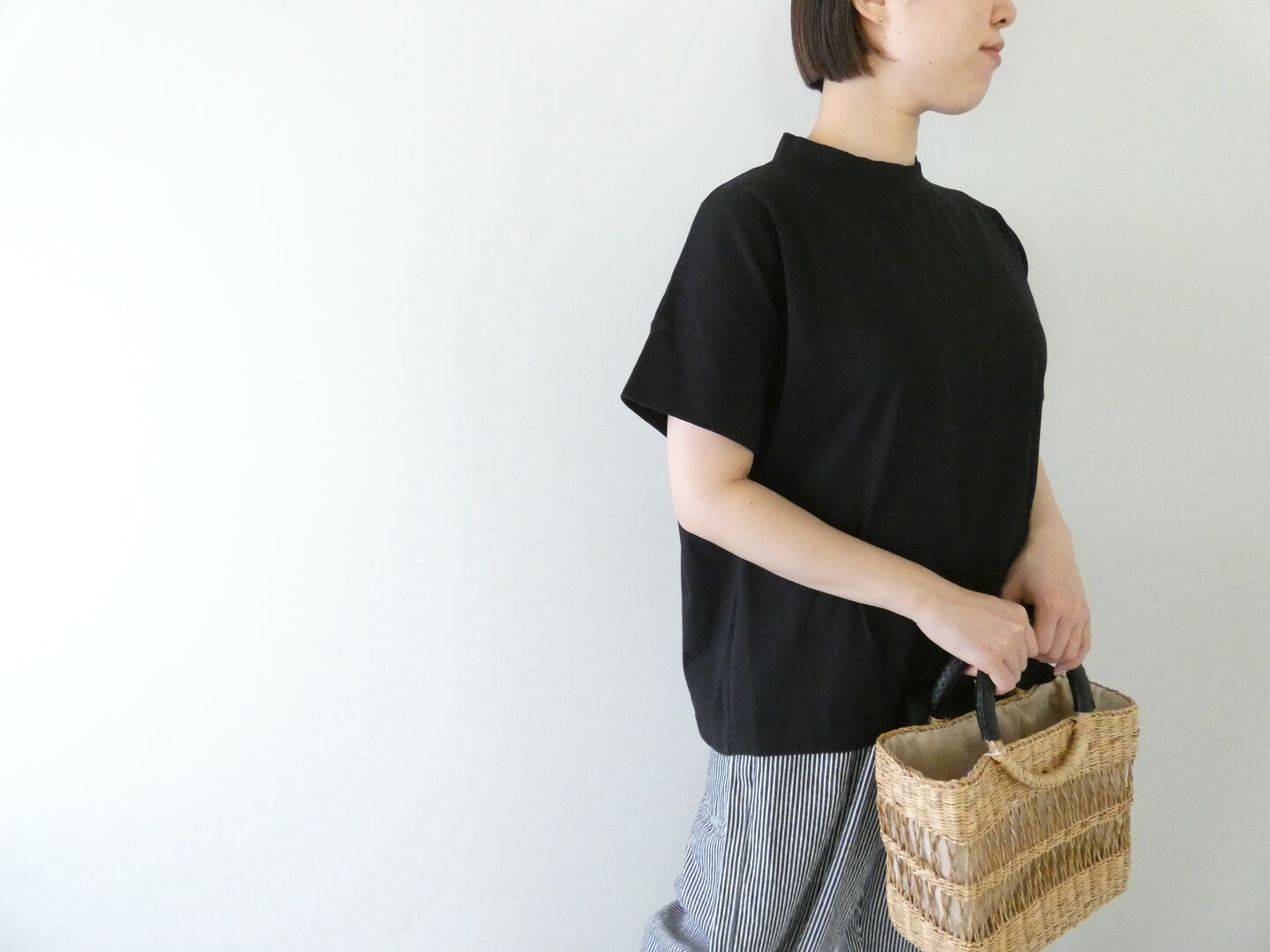 快晴堂(かいせいどう) Girl's Tシャツ スタンド衿Tシャツの商品画像1