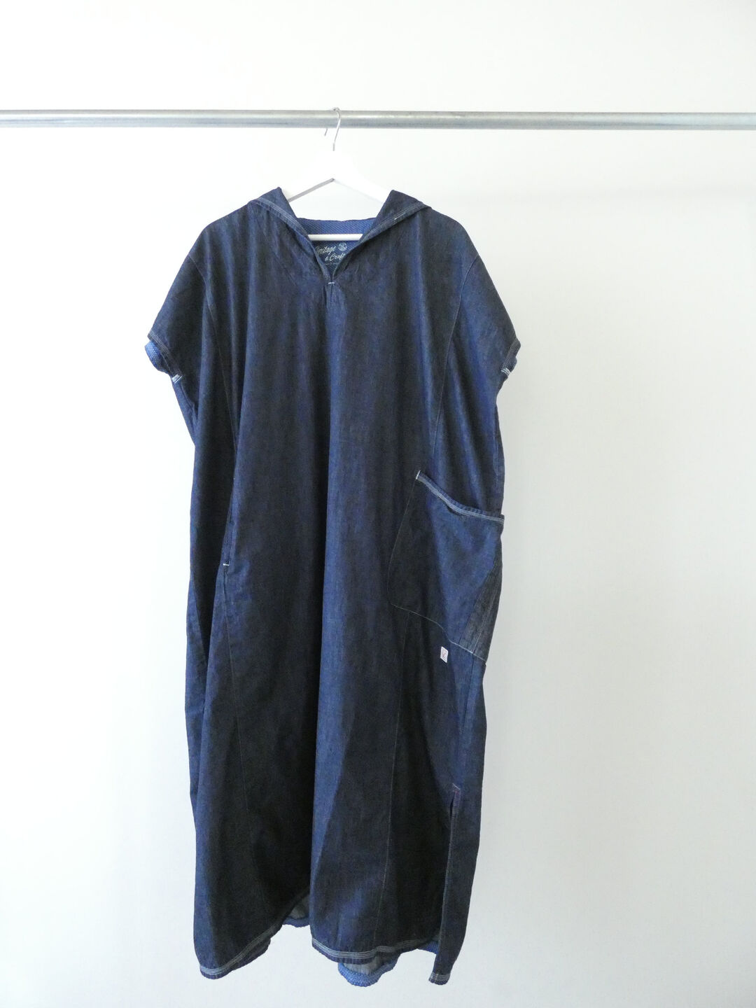 快晴堂(かいせいどう) Girl's・マルチシーズン/6オンスデニム Wide脇切り替えセーラー衿ワンピースの商品画像12