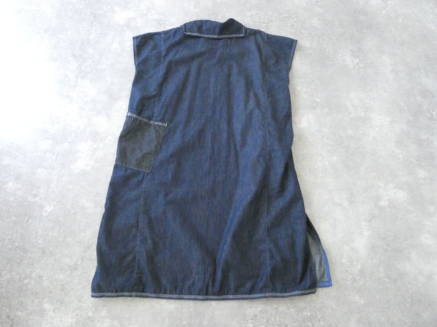 快晴堂(かいせいどう) Girl's・マルチシーズン/6オンスデニム Wide脇切り替えセーラー衿ワンピースの商品画像13