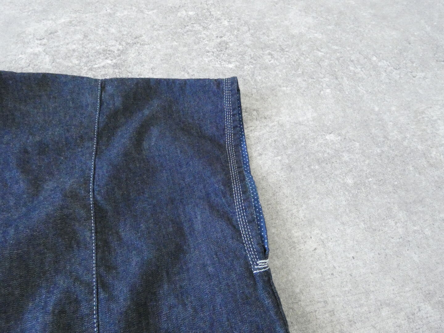 快晴堂(かいせいどう) Girl's・マルチシーズン/6オンスデニム Wide脇切り替えセーラー衿ワンピースの商品画像22