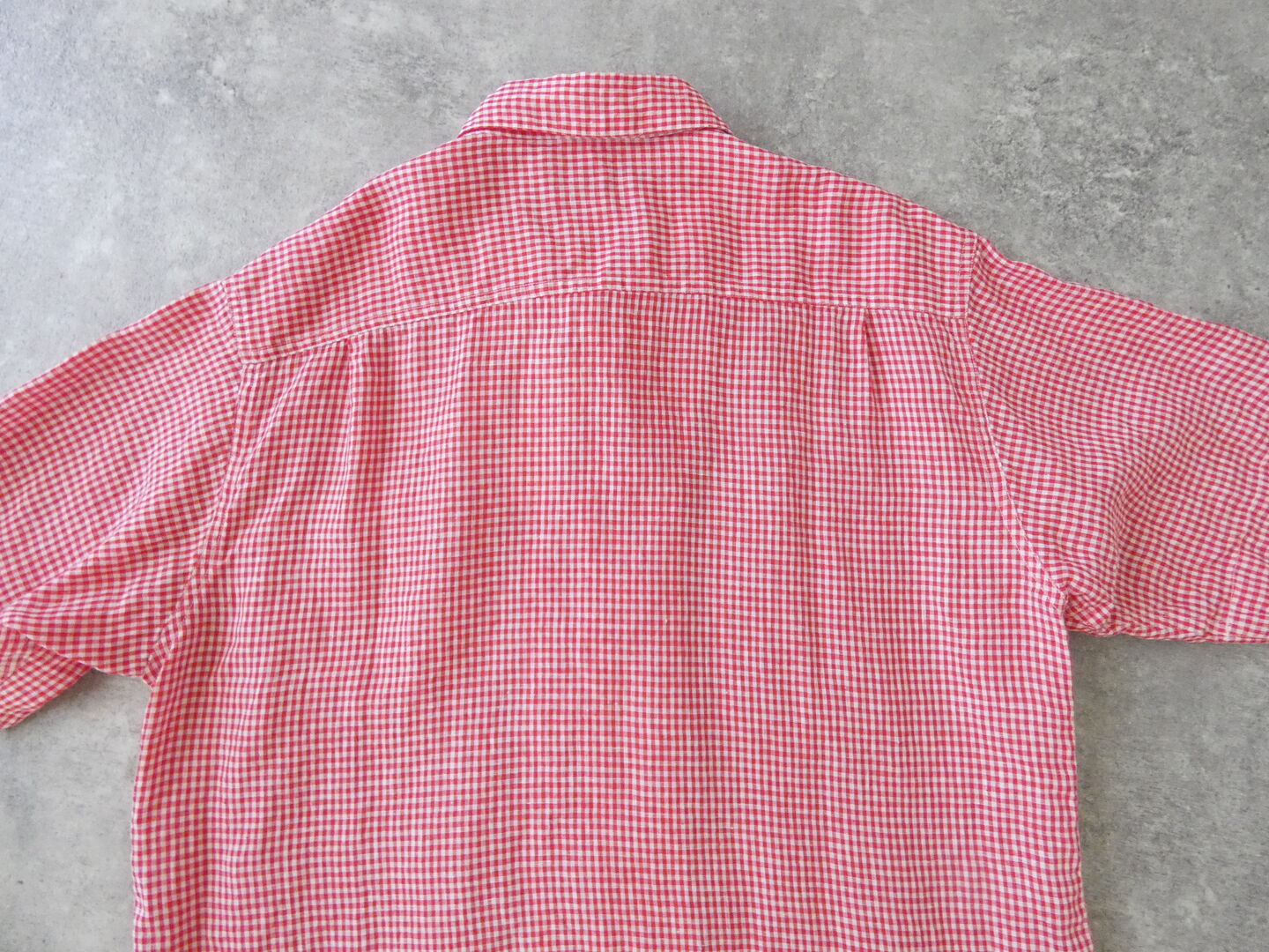 LOLO(ロロ) 丸襟スタンダードリネンギンガムシャツの商品画像24