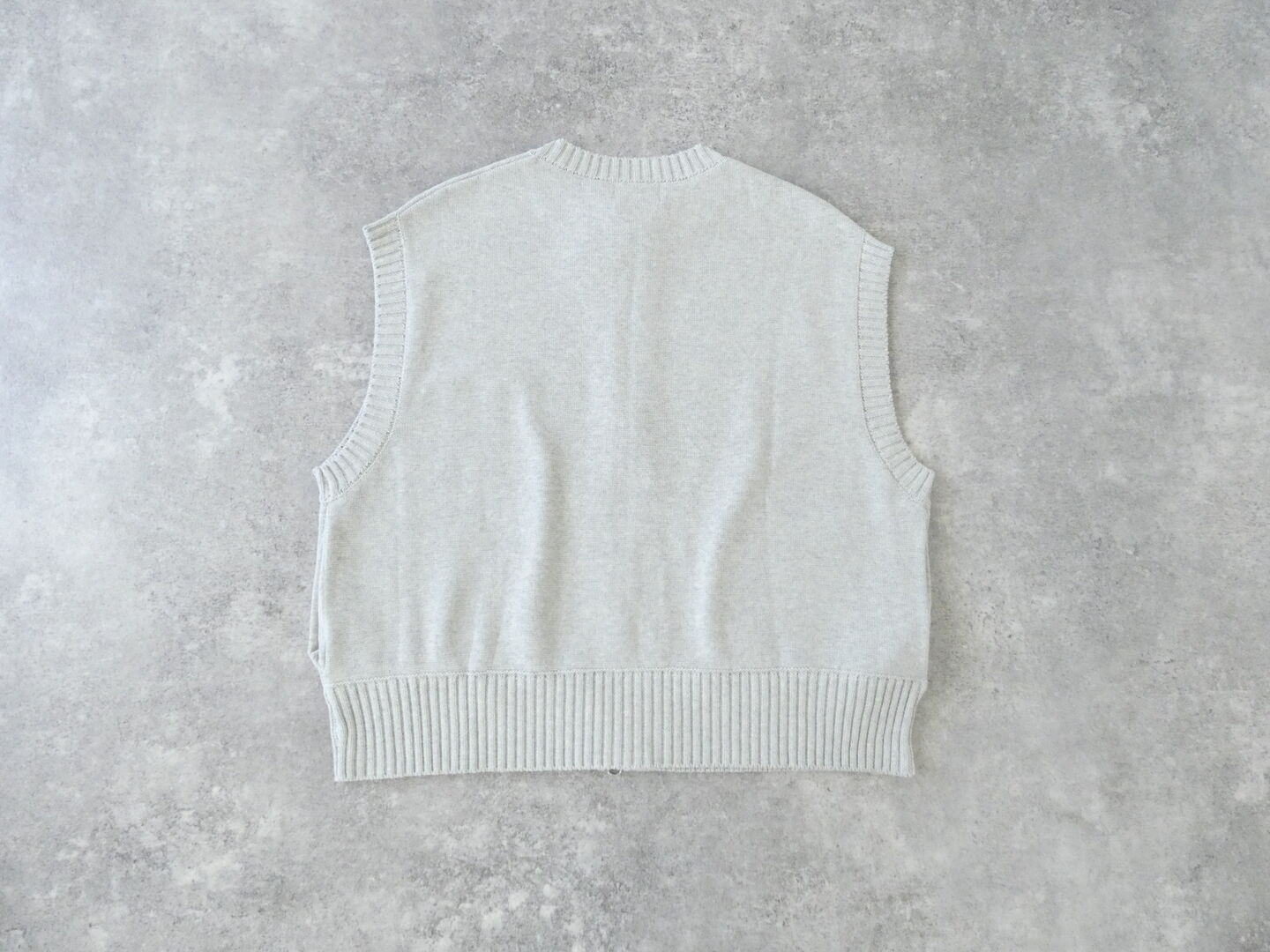 mao made(マオメイド) やわらかコットンミラノリブ風 異ゲージリブWジップベストの商品画像11