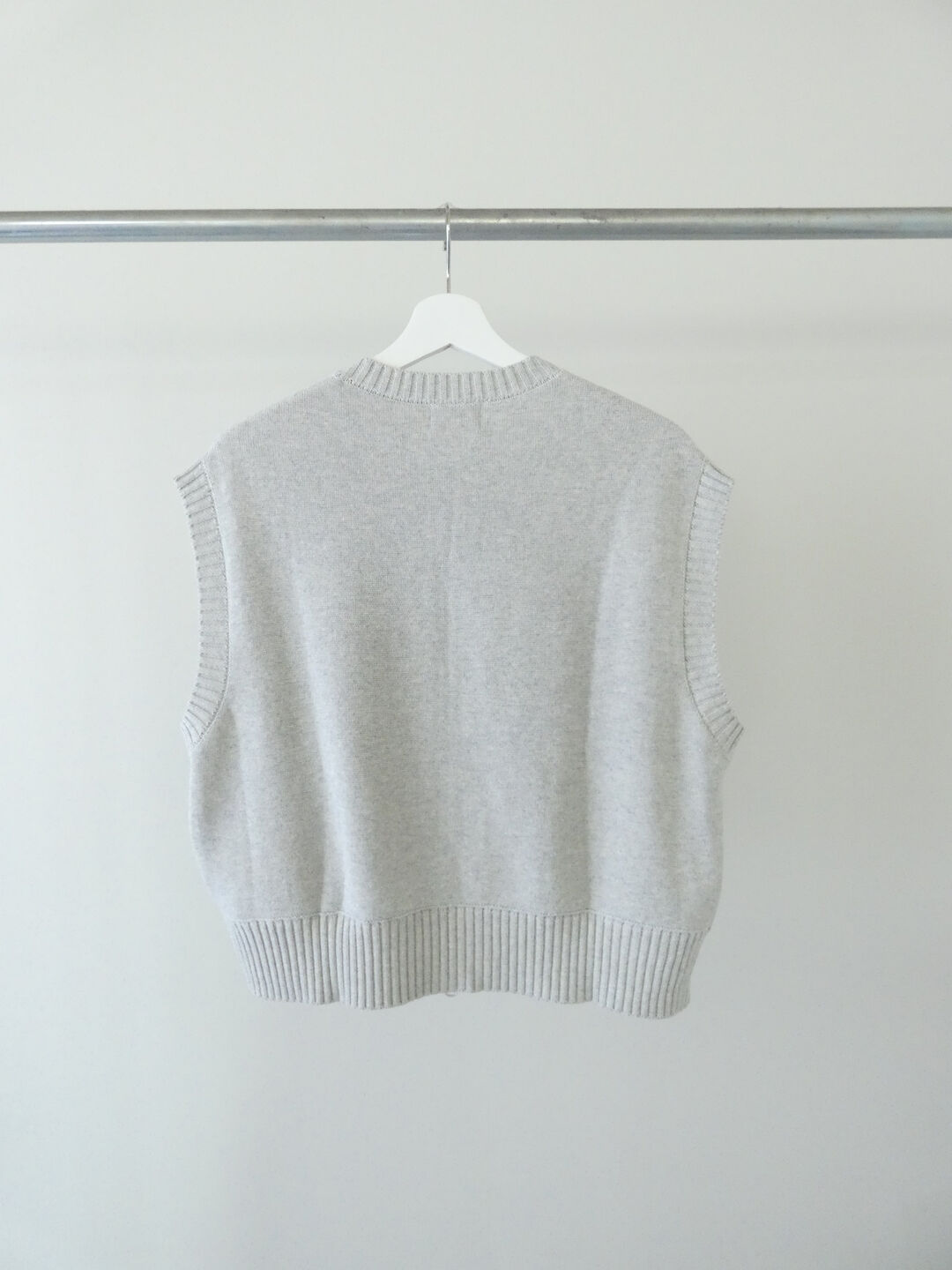 mao made(マオメイド) やわらかコットンミラノリブ風 異ゲージリブWジップベストの商品画像12