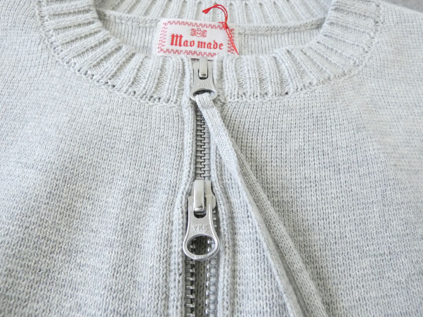 mao made(マオメイド) やわらかコットンミラノリブ風 異ゲージリブWジップベストの商品画像25