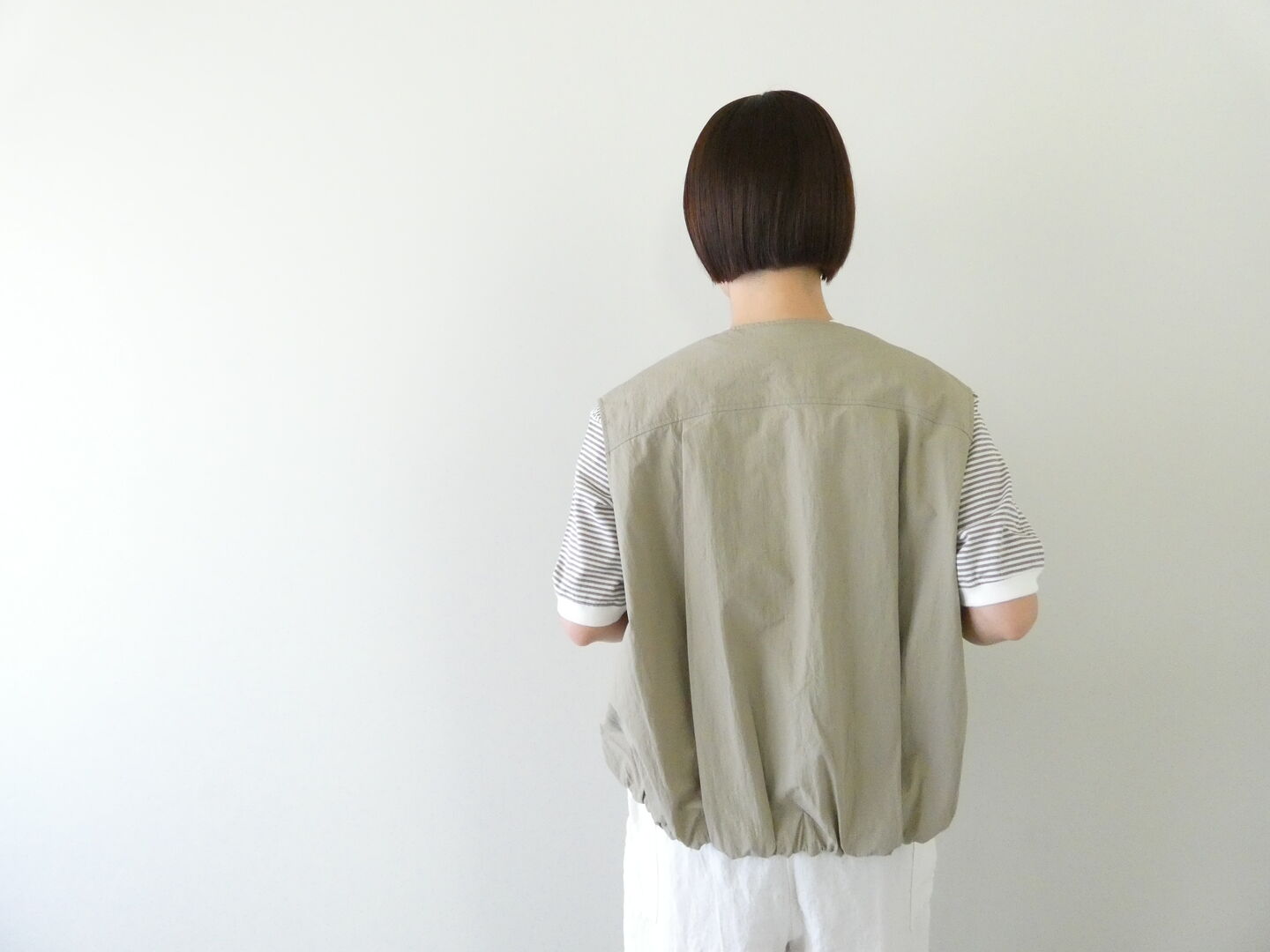 mao made(マオメイド) ヴィンテージウェザーバルーンシルエットZIP UPベストの商品画像10