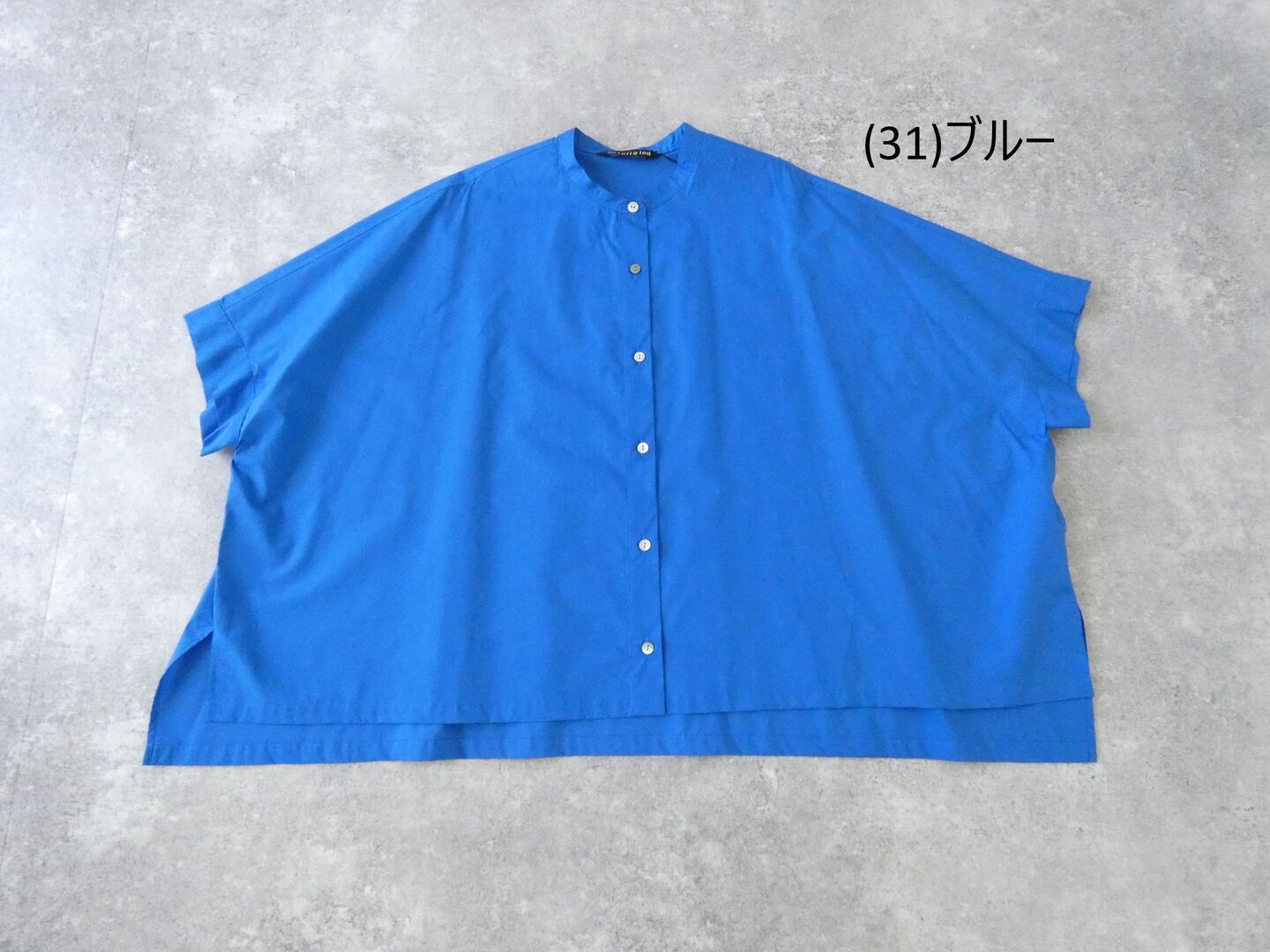 mizuiro ind(ミズイロインド) ハーフスリーブスタンドカラーワイドシャツの商品画像56