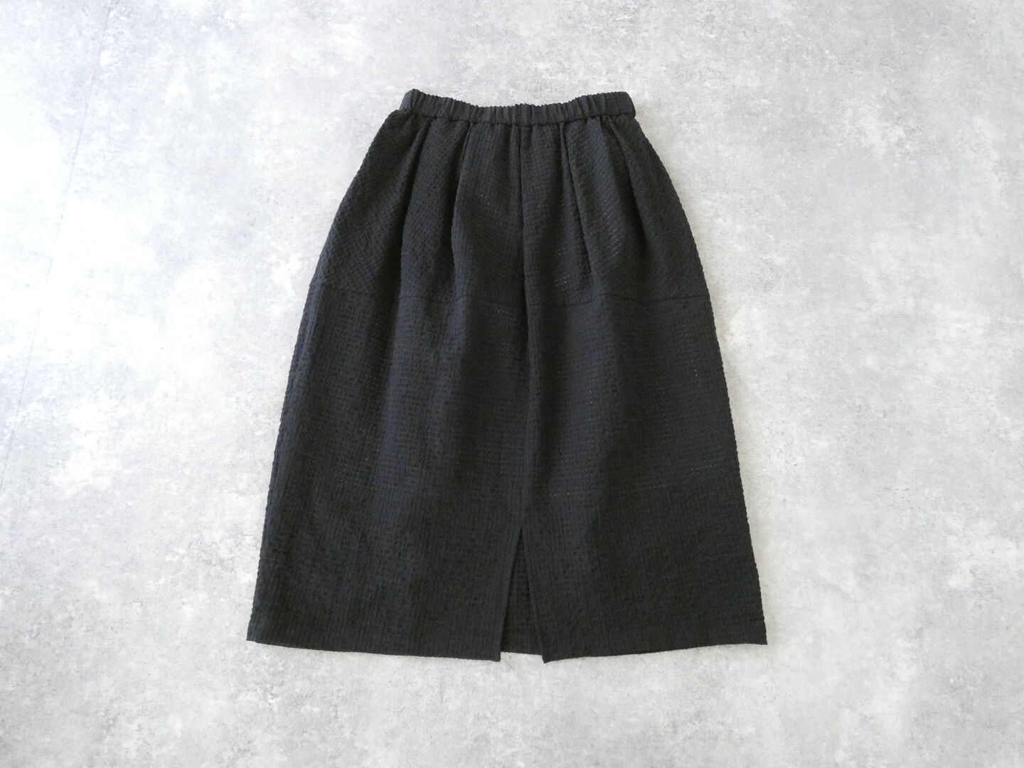 mizuiro ind(ミズイロインド) カラミチェックタックコクーンスカートの商品画像12