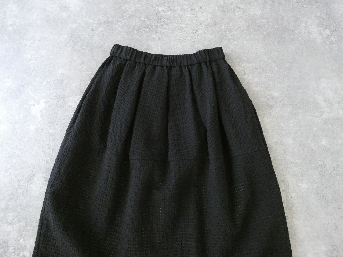 mizuiro ind(ミズイロインド) カラミチェックタックコクーンスカートの商品画像21