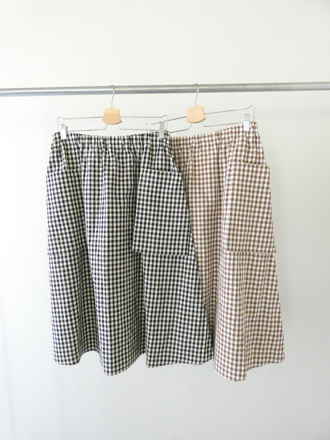 R＆D.M.Co-(オールドマンズテーラー) GINGHAM CHECK STRING GUM SKIRTの商品画像11