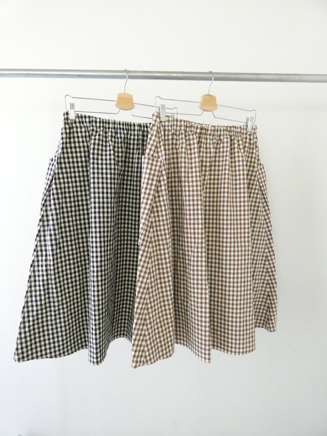 R＆D.M.Co-(オールドマンズテーラー) GINGHAM CHECK STRING GUM SKIRTの商品画像12