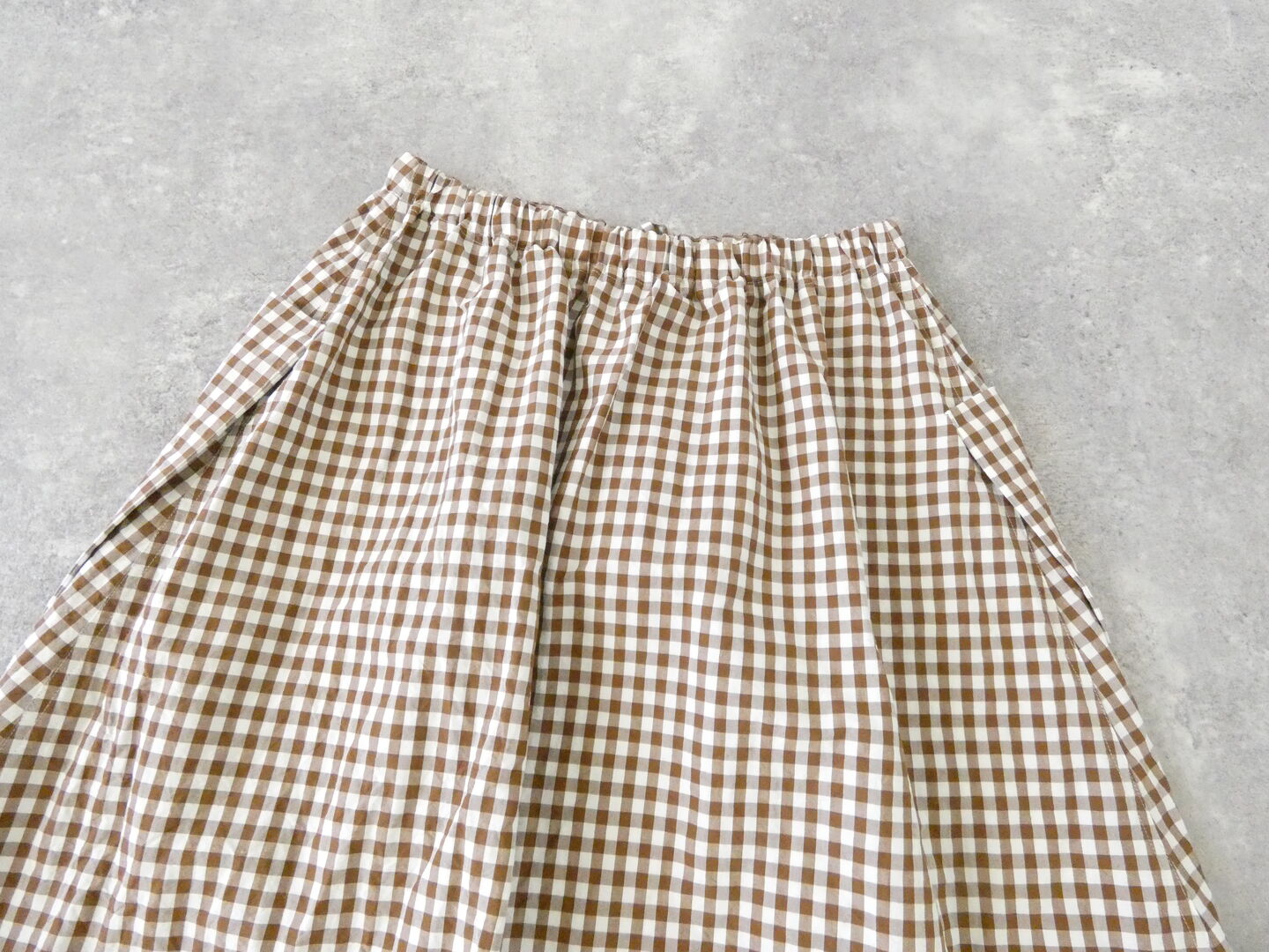 R＆D.M.Co-(オールドマンズテーラー) GINGHAM CHECK STRING GUM SKIRTの商品画像49