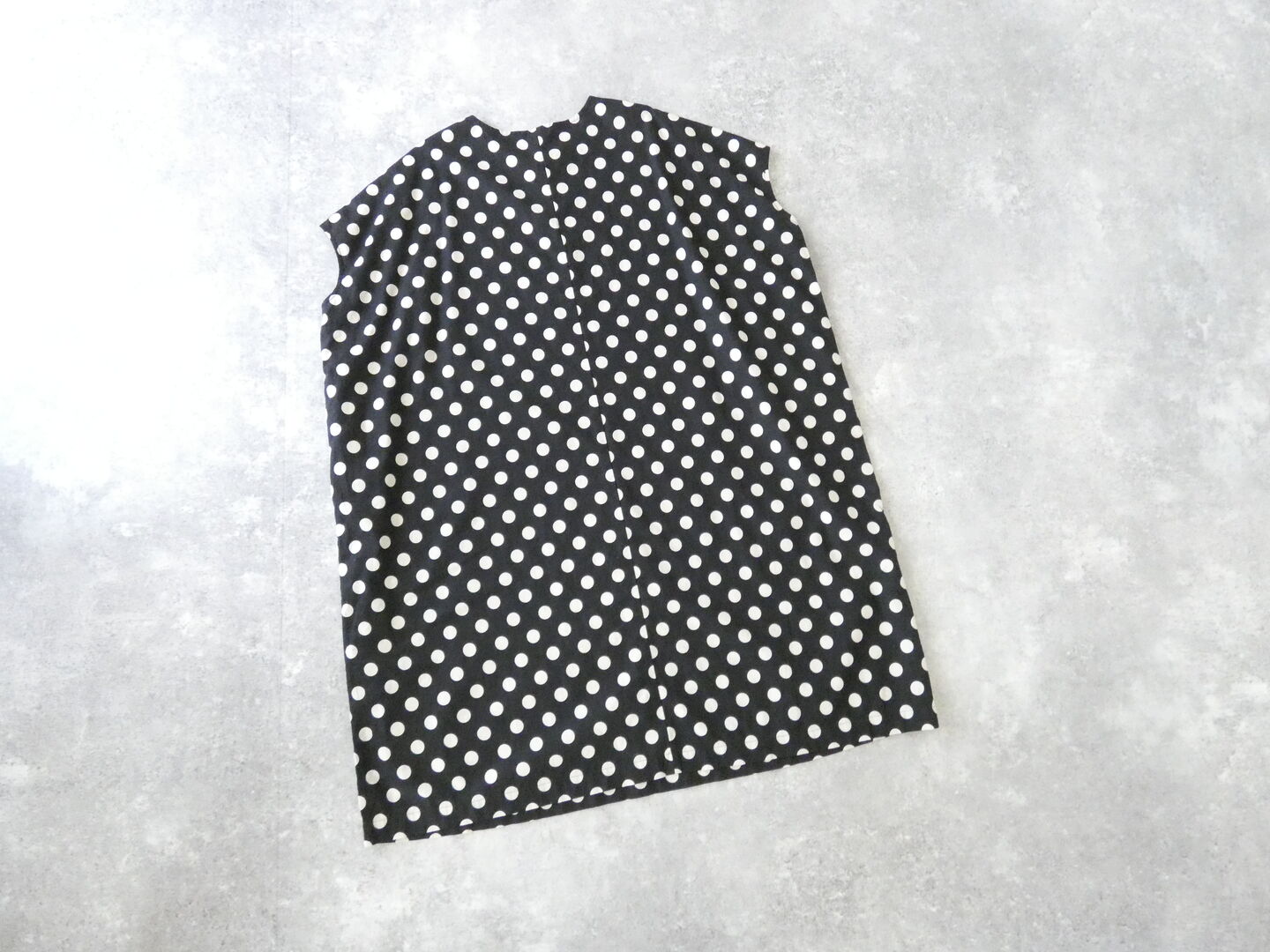 prit(プリット) 20/1リネンコットンシーチングドットプリント スリーブレスビッグワンピースの商品画像10