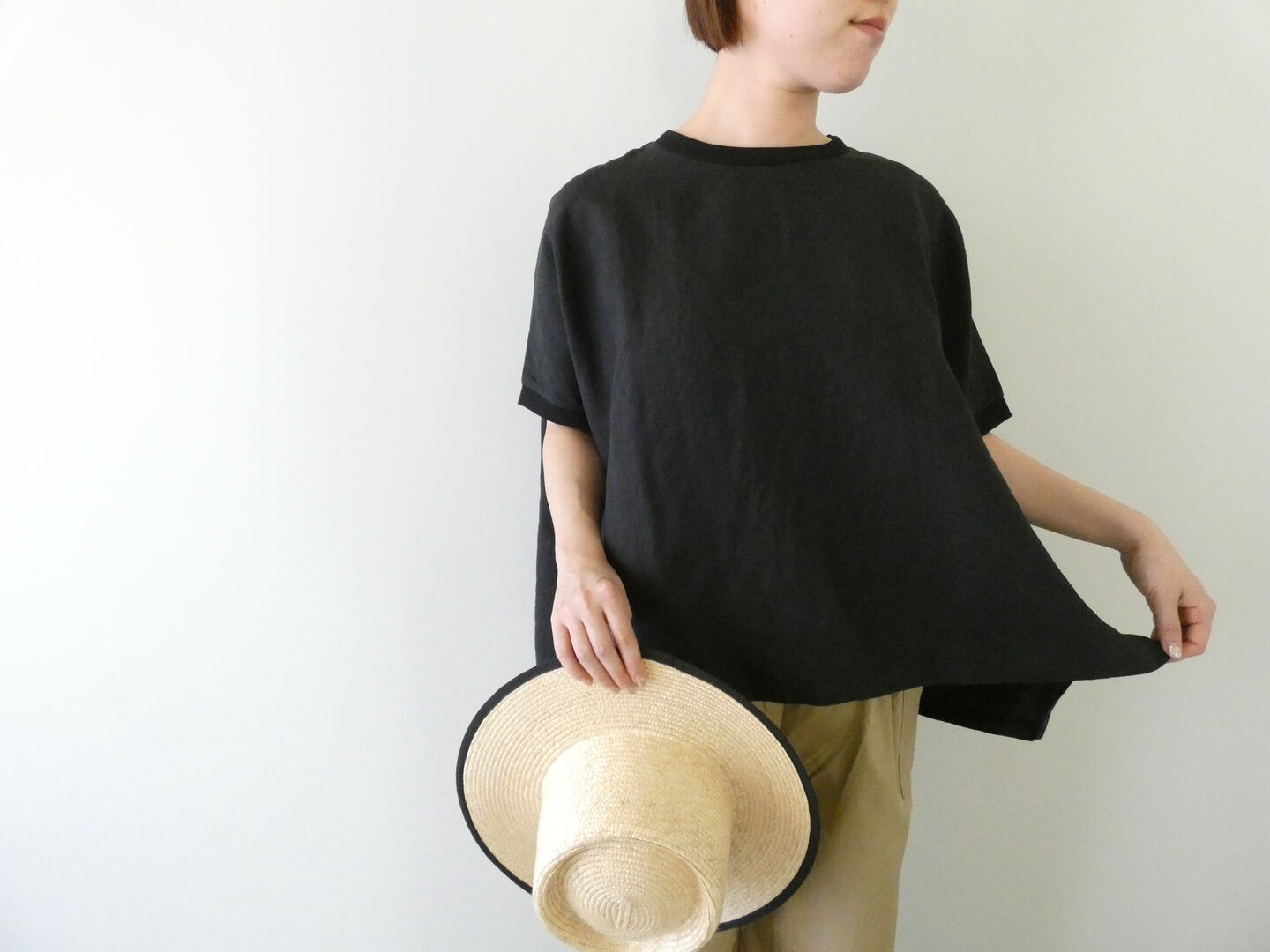 ORDINARY FITS(オーディナリーフィッツ) LINEN WIDE PULLOVER TEEの商品画像1