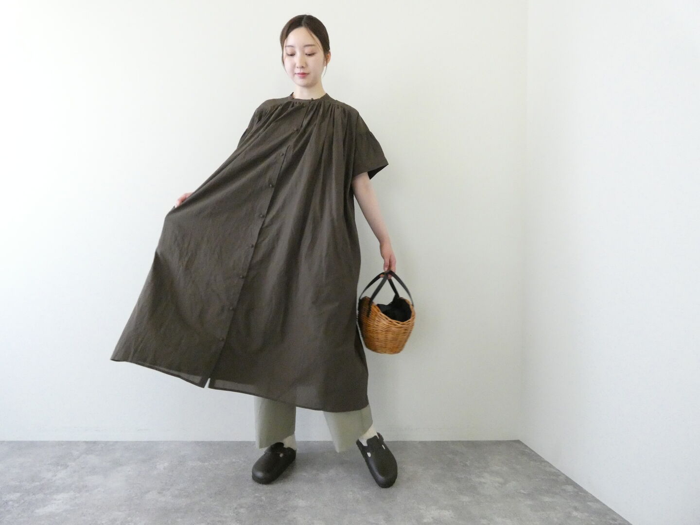 TANG(タング) コットンローンシャツワンピースの商品画像8