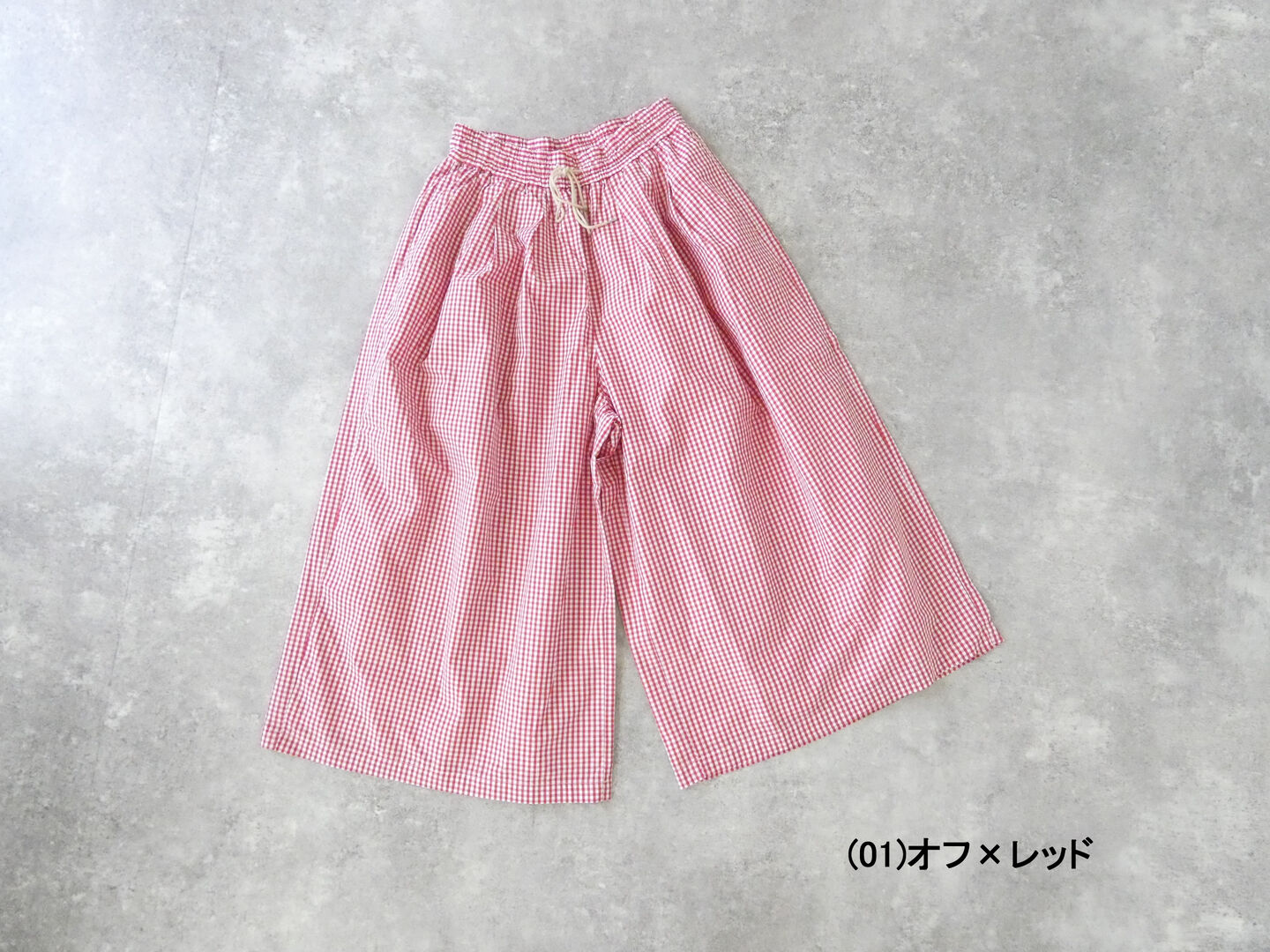 Hands of creation(ハンズオブクリエイション) peru pima cotton checkキュロットスカートの商品画像11