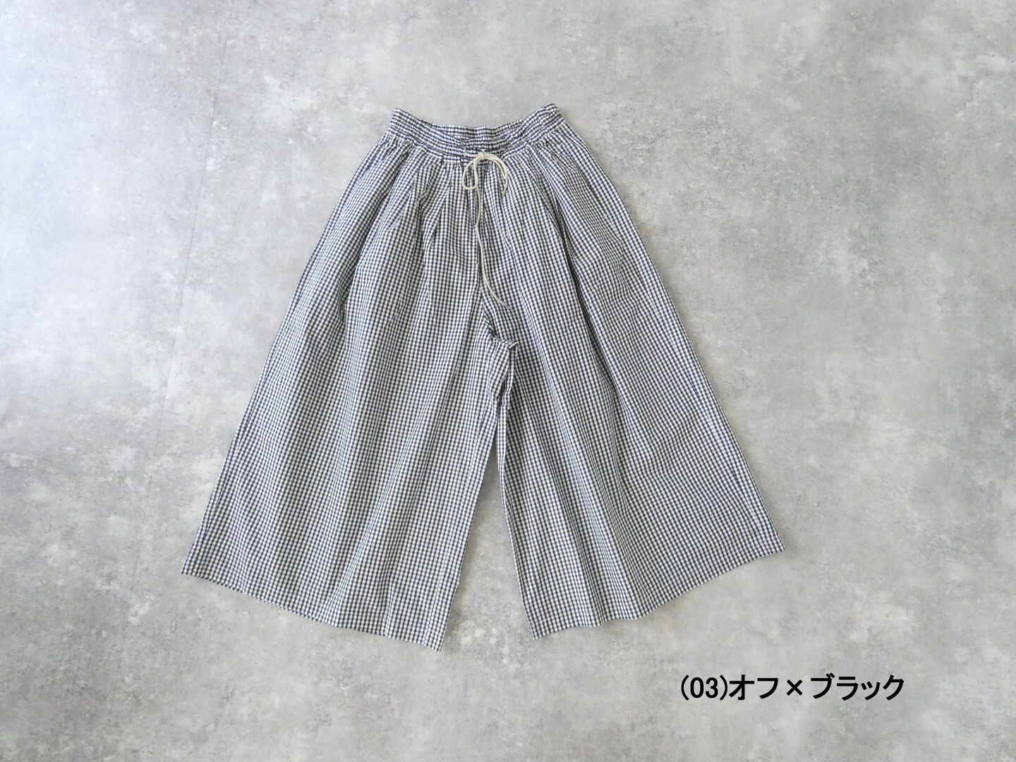 Hands of creation(ハンズオブクリエイション) peru pima cotton checkキュロットスカートの商品画像28
