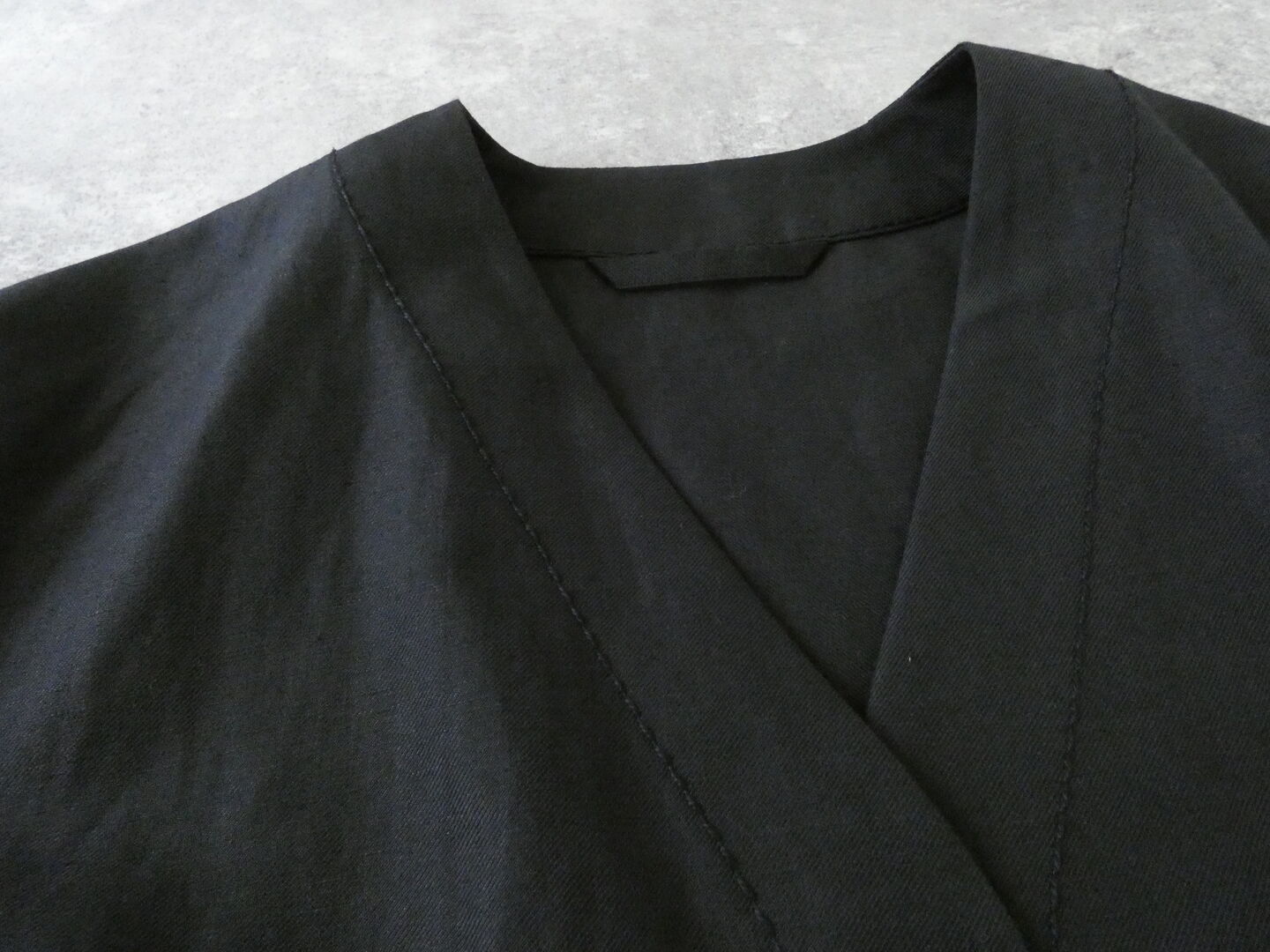 homspun(ホームスパン) ウールリネンノーカラージャケットの商品画像22