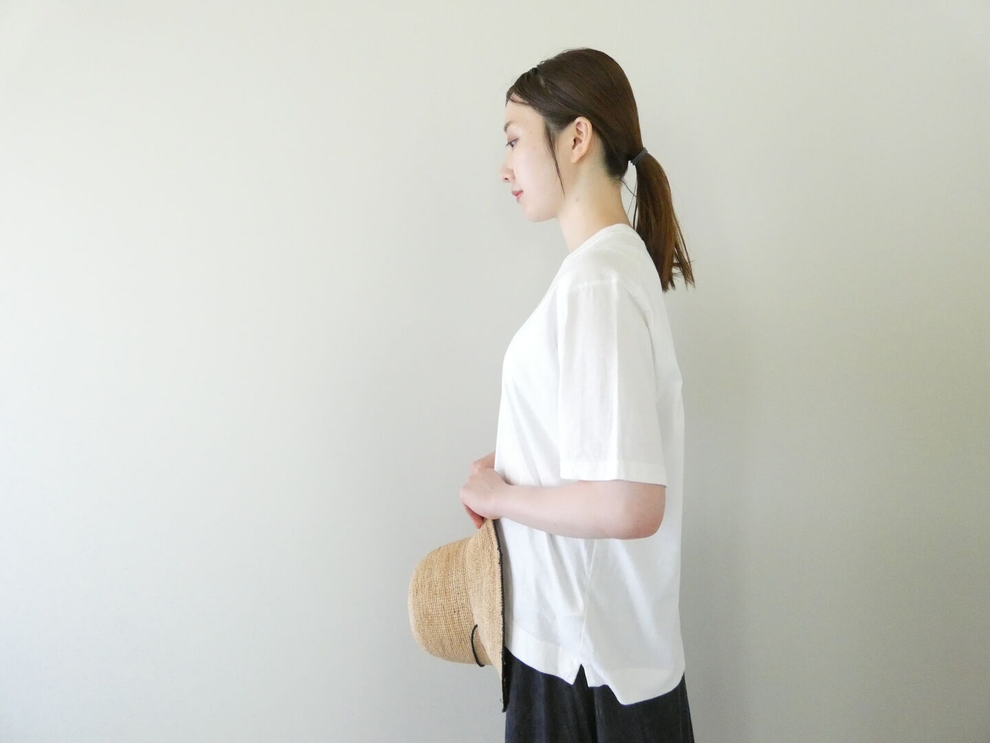 NATURAL LAUNDRY(ナチュラルランドリー) カラー天竺ソックスプリント半袖Tの商品画像8