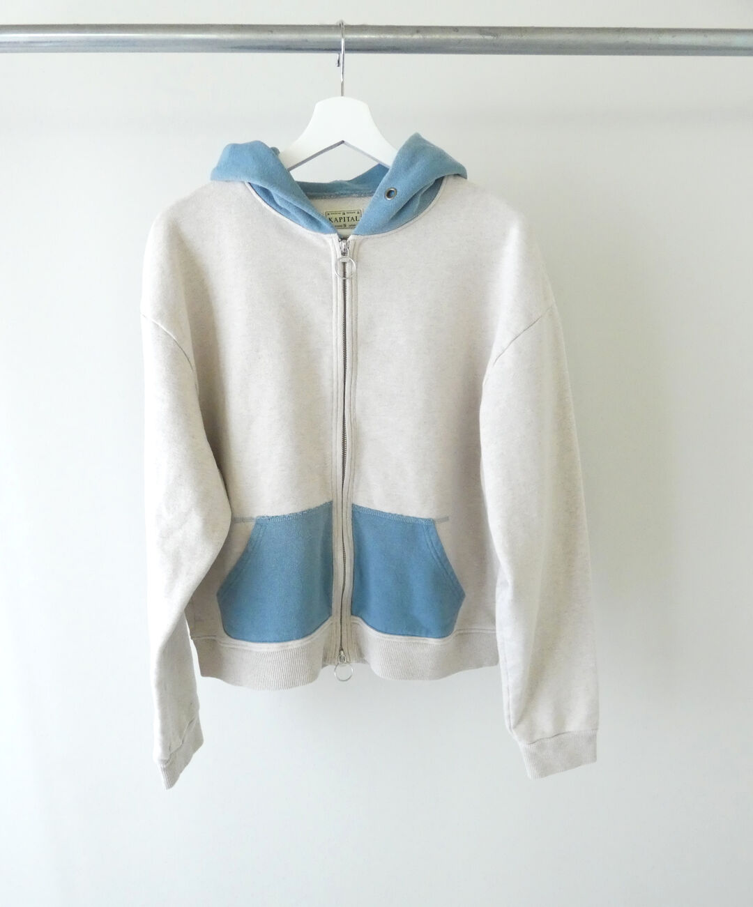 KAPITAL(キャピタル) TOP裏毛2TONE ZIP UP GYMパーカーの商品画像4