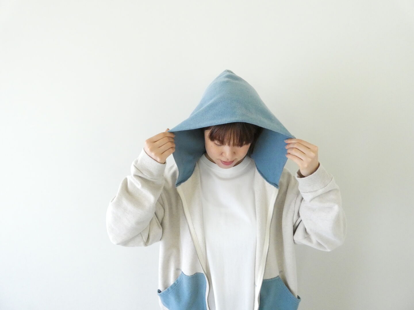 KAPITAL(キャピタル) TOP裏毛2TONE ZIP UP GYMパーカーの商品画像6