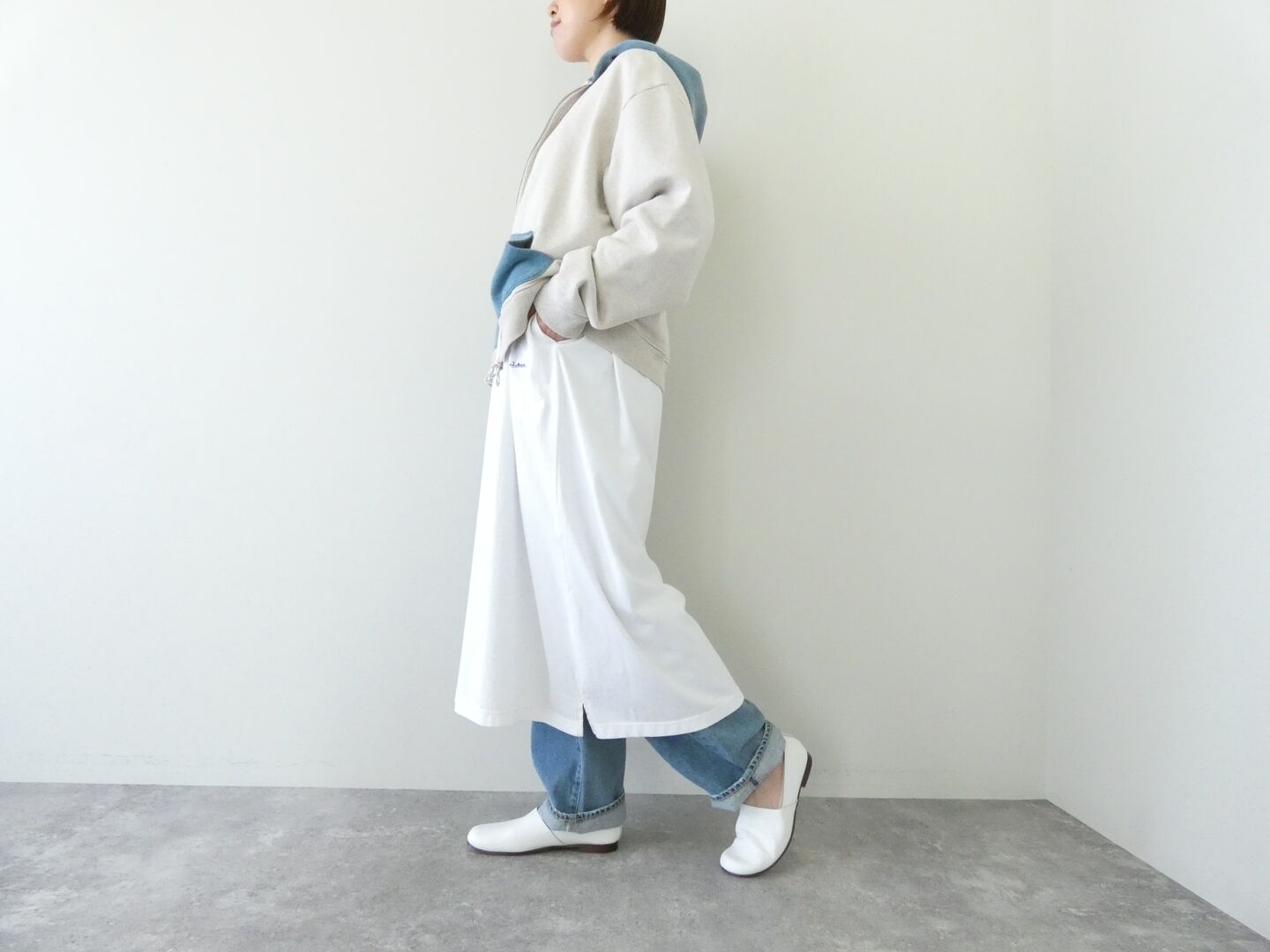 KAPITAL(キャピタル) TOP裏毛2TONE ZIP UP GYMパーカーの商品画像7