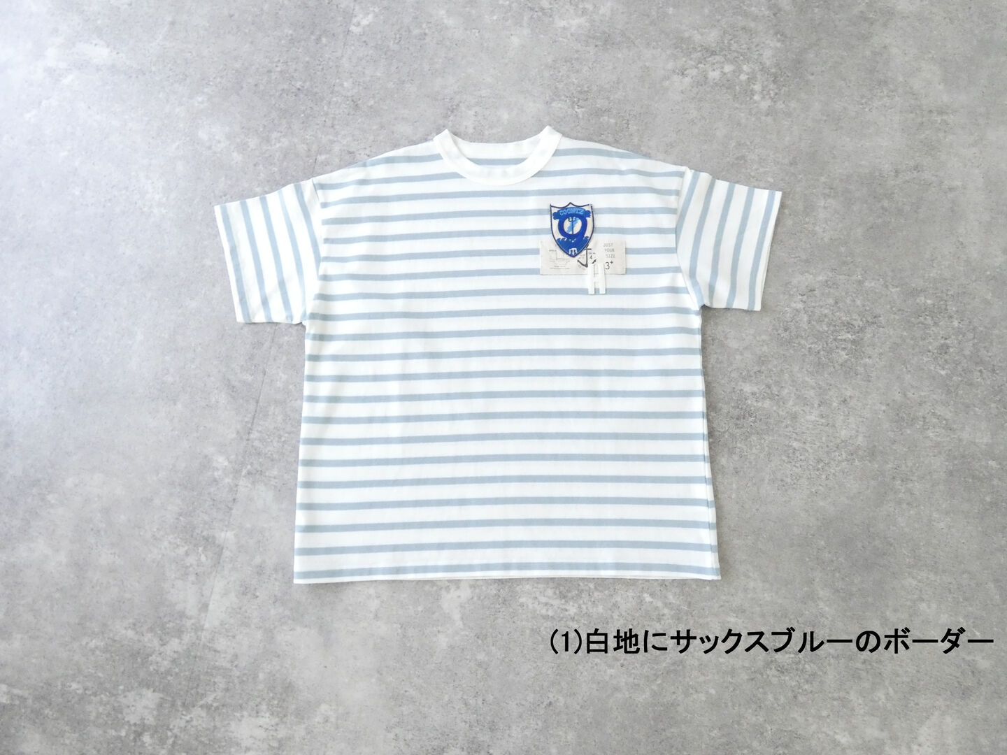 快晴堂(かいせいどう) HAYATE マリンボーダーワッペンペタペタ半袖Tシャツの商品画像28