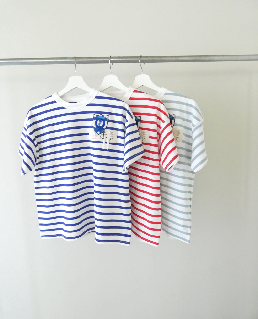 快晴堂(かいせいどう) HAYATE マリンボーダーワッペンペタペタ半袖Tシャツの商品画像9
