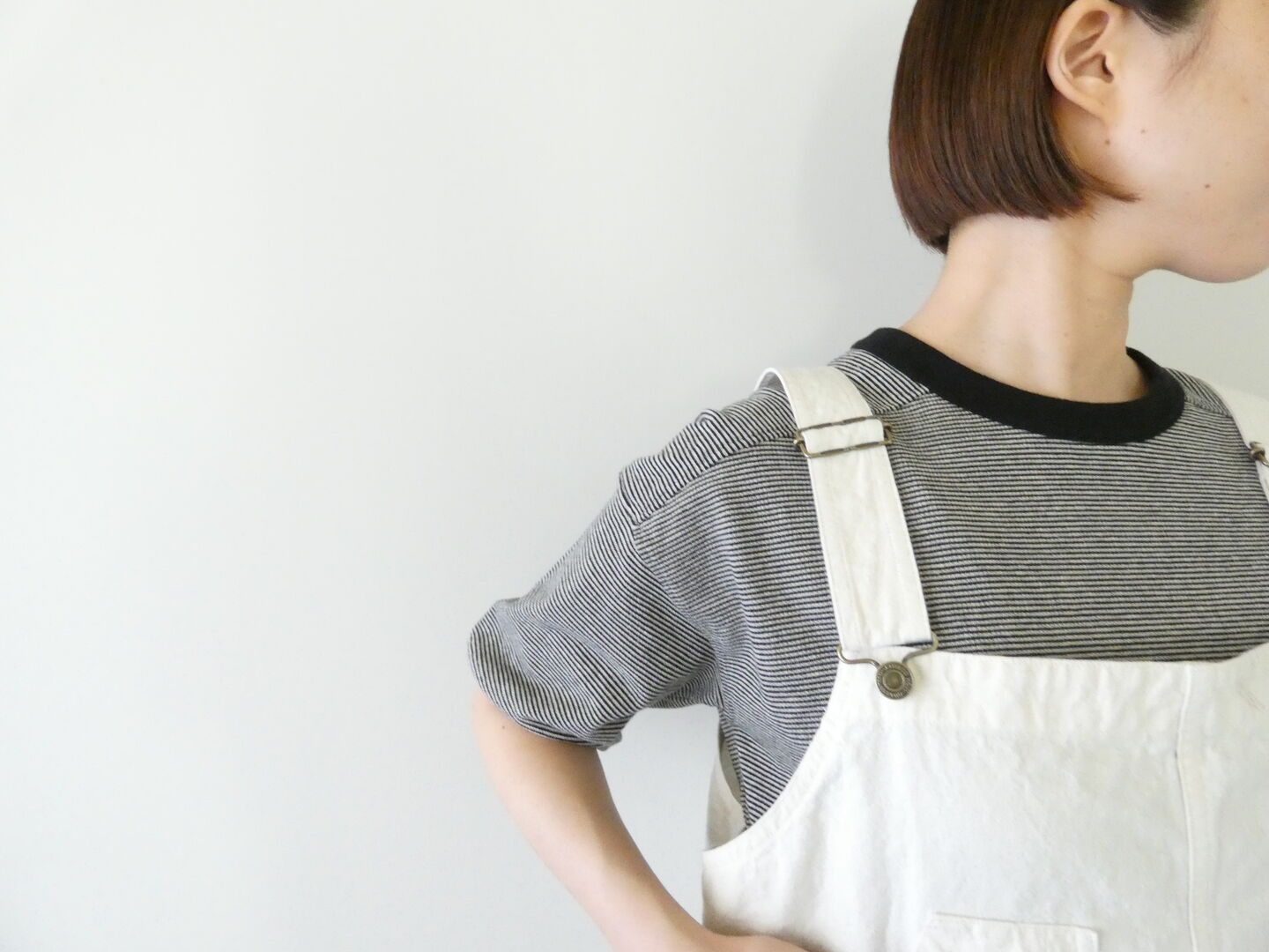 快晴堂(かいせいどう) Girl’s・マリンステンシルプリントオーバーオールベストの商品画像6