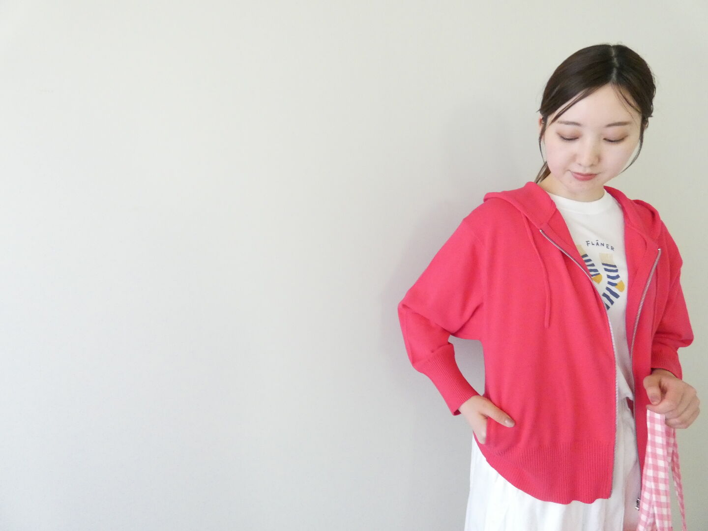 mao made(マオメイド) やわらかコットンお袖ゆったりWジップパーカの商品画像8