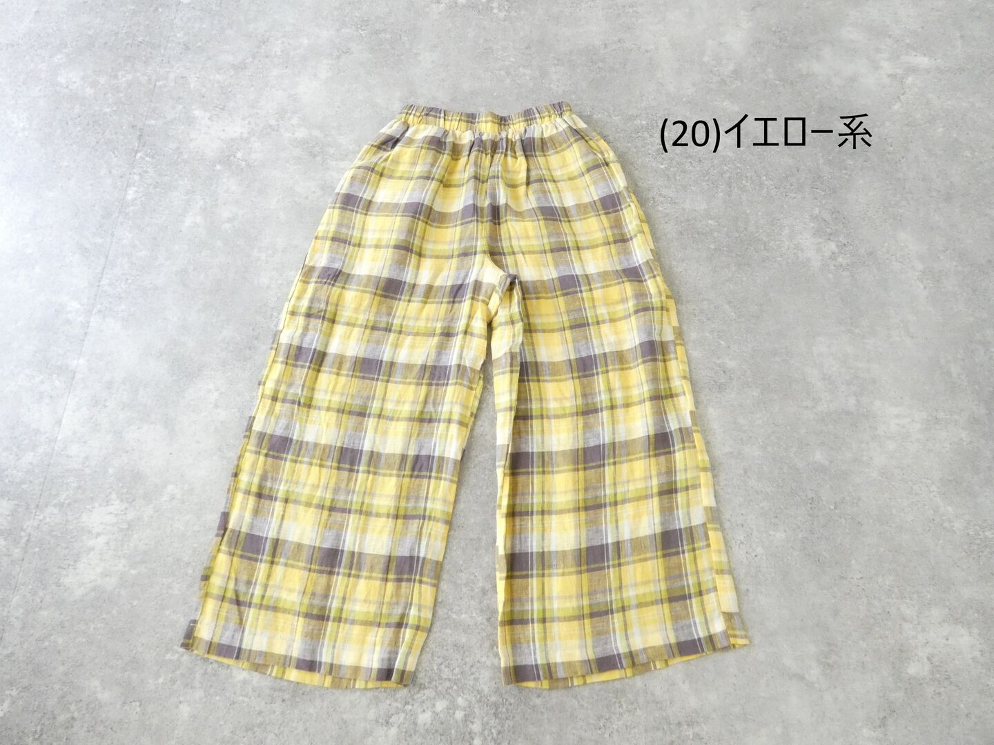 mao made(マオメイド) リネンBIGチェックワイドパンツの商品画像42