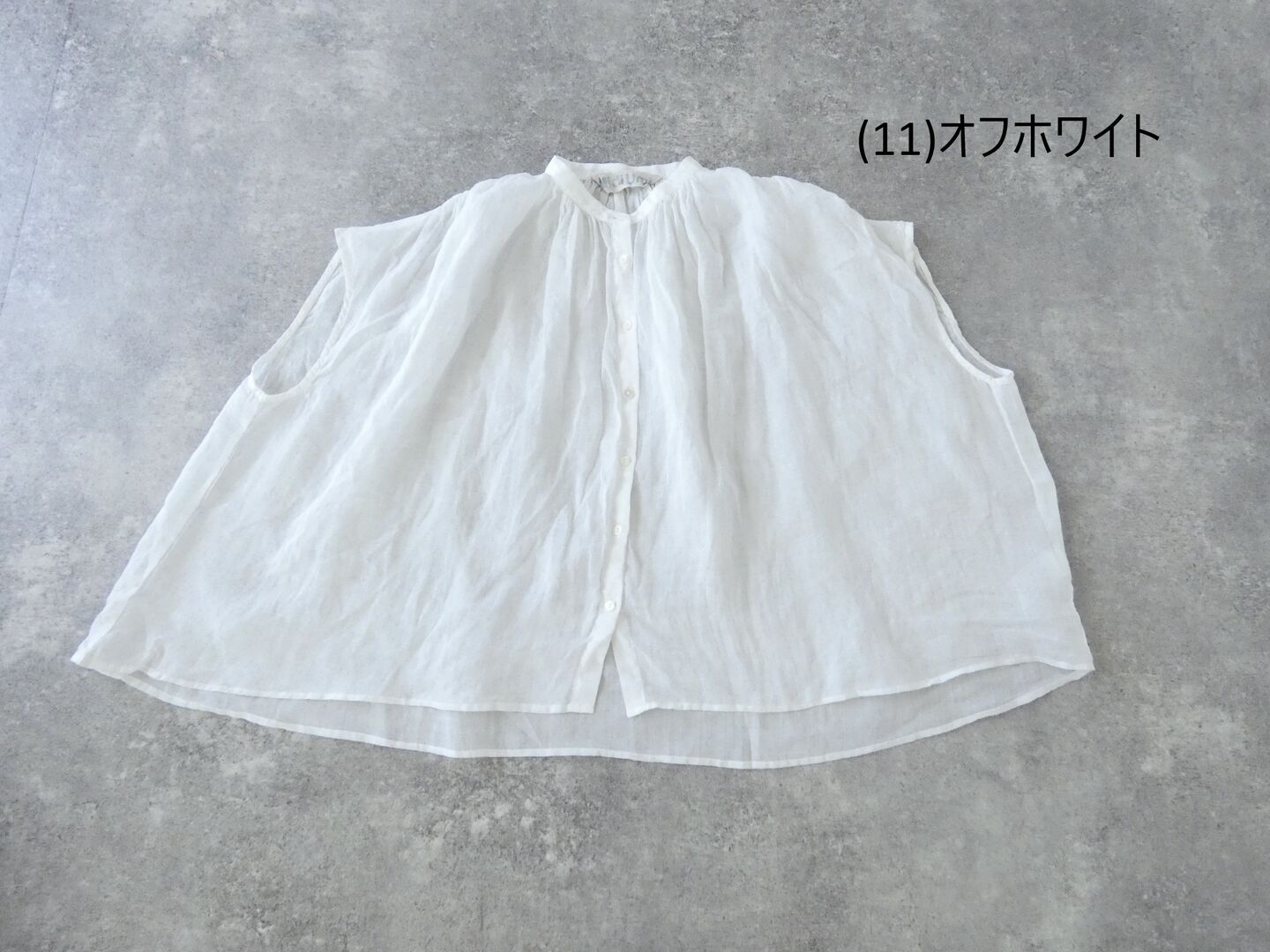 MidiUmi(ミディウミ) ラミーギャザーノースリーブシャツの商品画像28