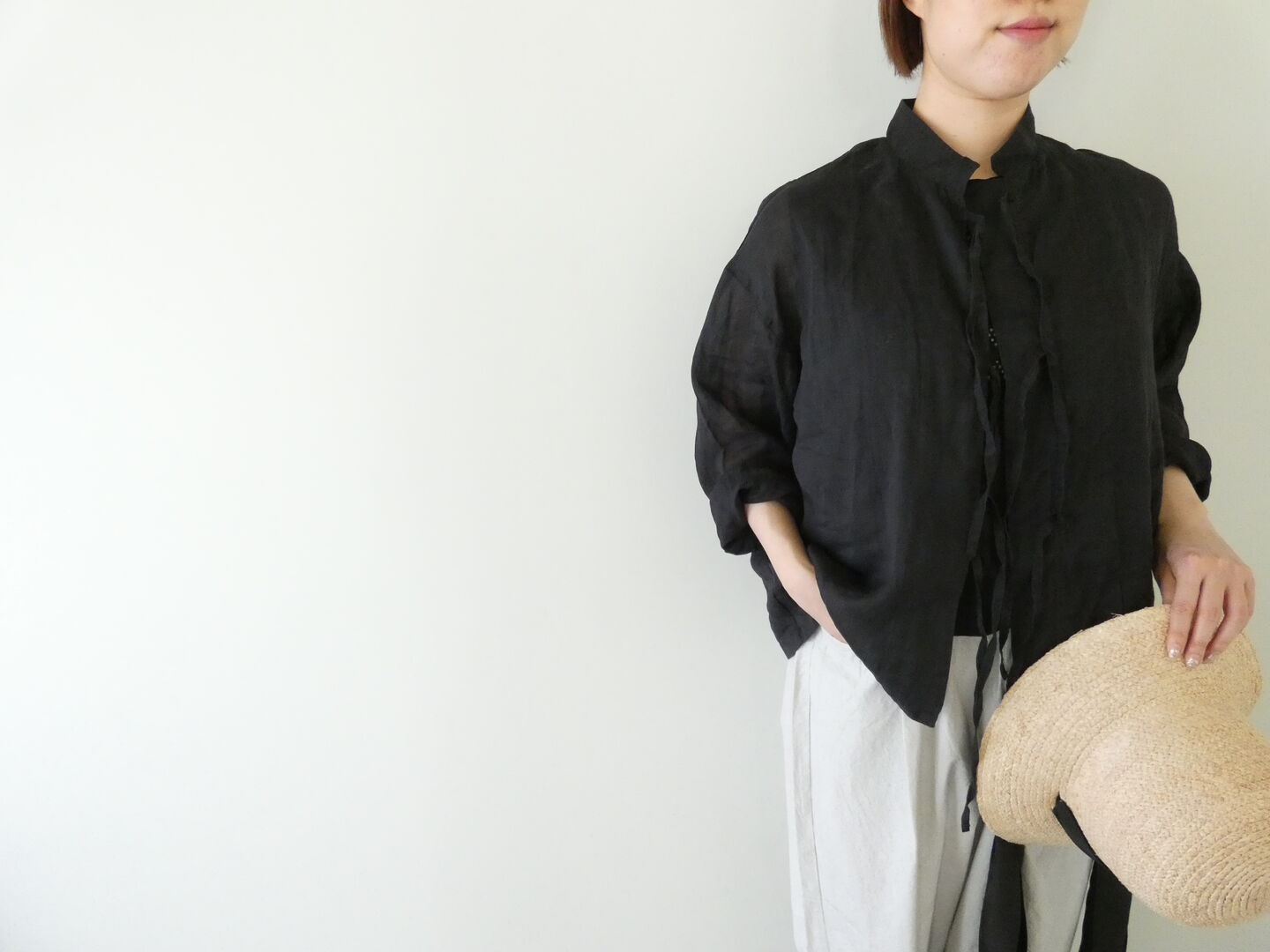 MidiUmi(ミディウミ) ラミーシャツジャケットの商品画像2