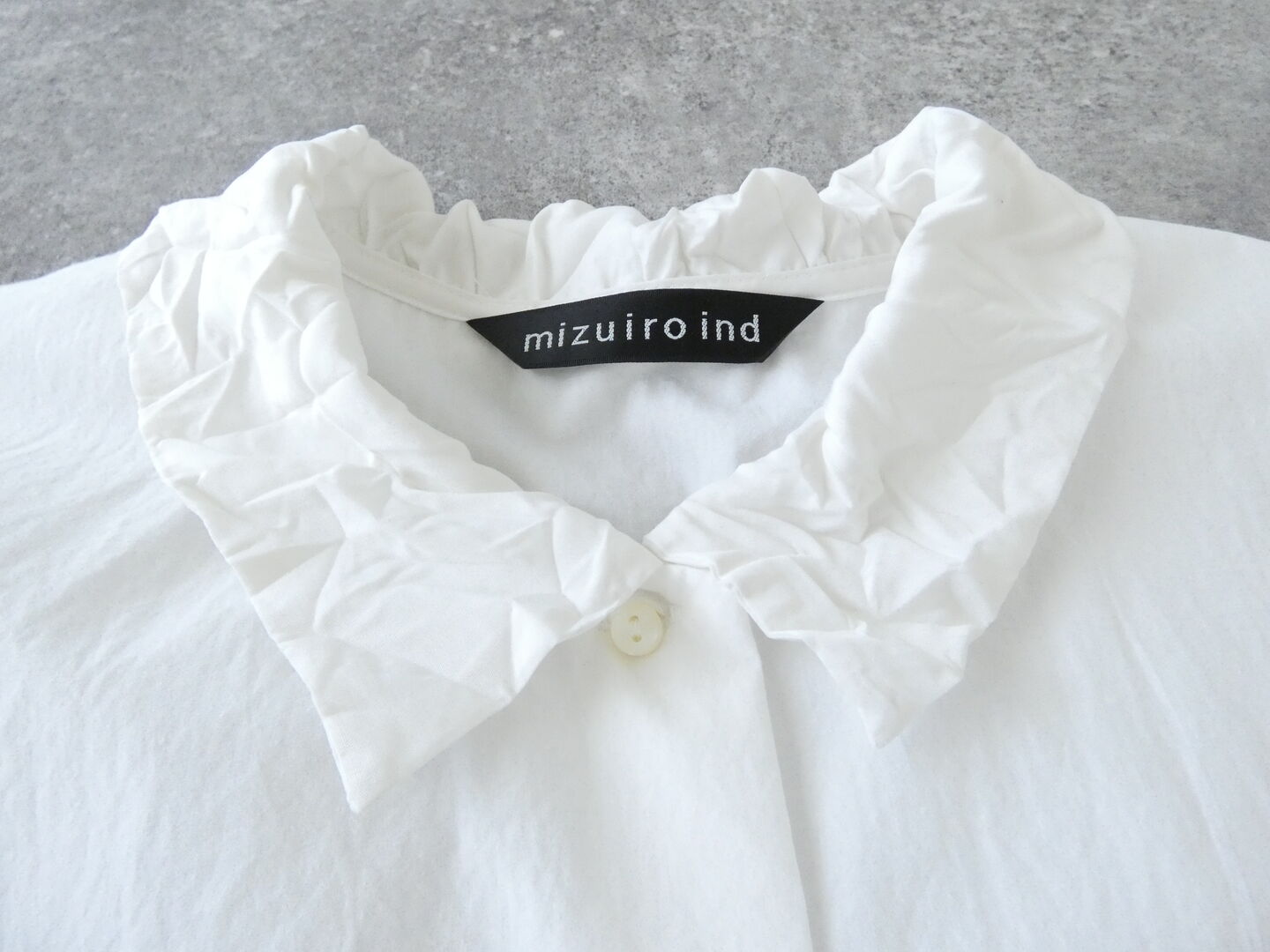 mizuiro ind(ミズイロインド) ワッシャーカラーワイドシャツの商品画像22