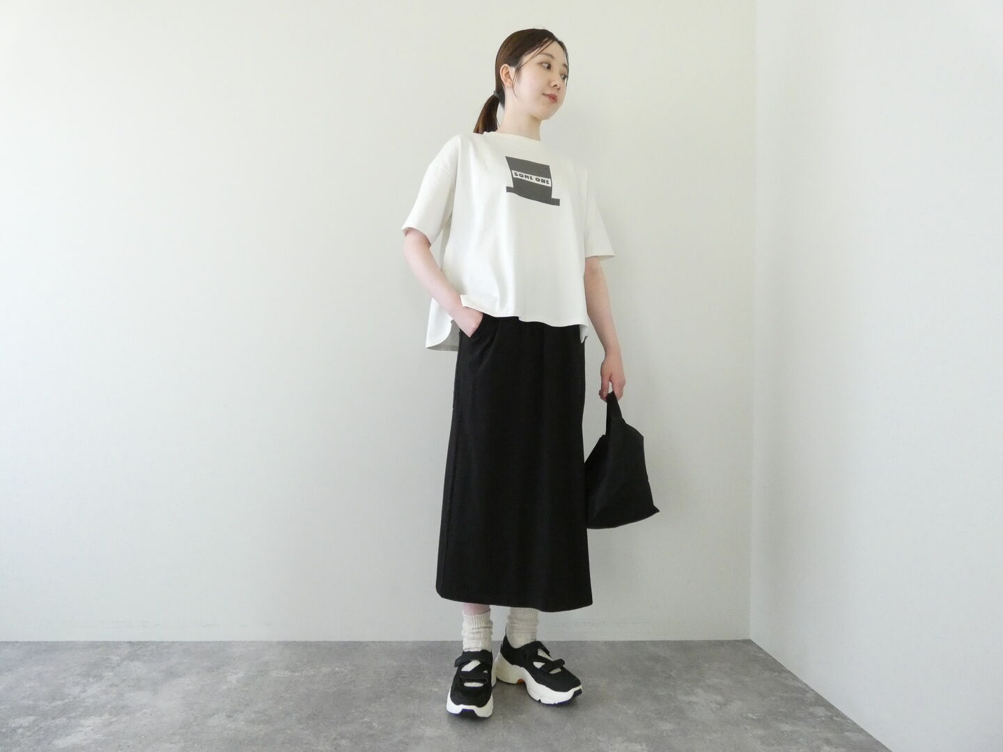 PACIFIC PARK STORE(パシフィックパークストア) 天竺5分袖ヘムラウンドプリントTee SOME ONEの商品画像5