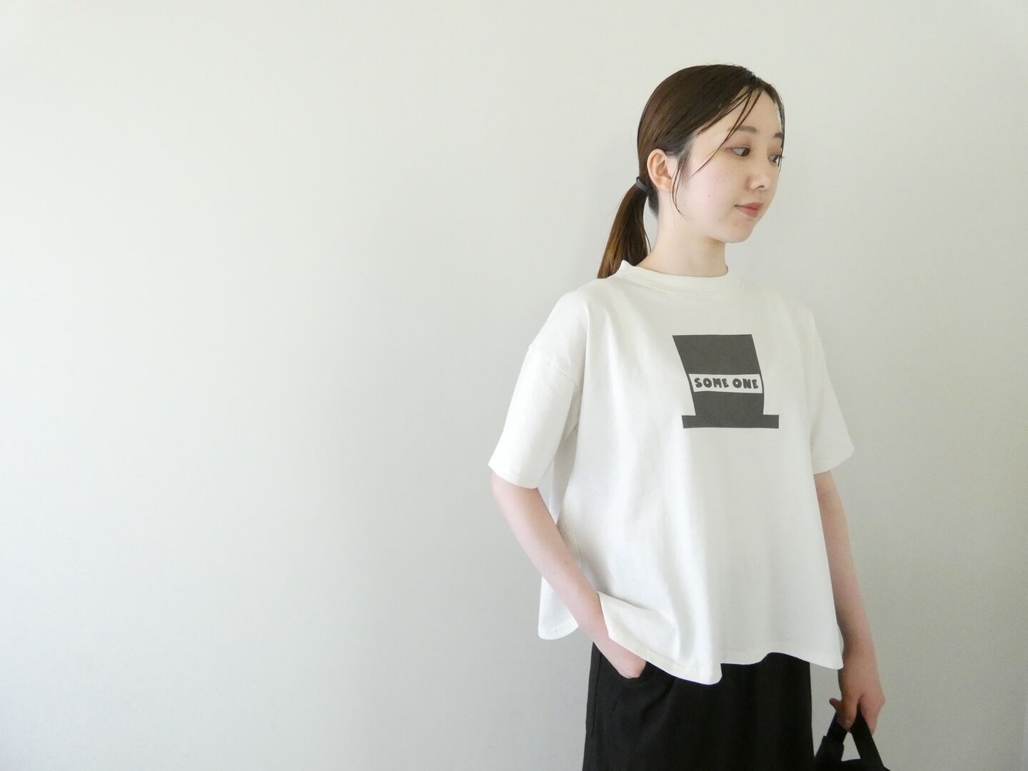 PACIFIC PARK STORE(パシフィックパークストア) 天竺5分袖ヘムラウンドプリントTee SOME ONEの商品画像6