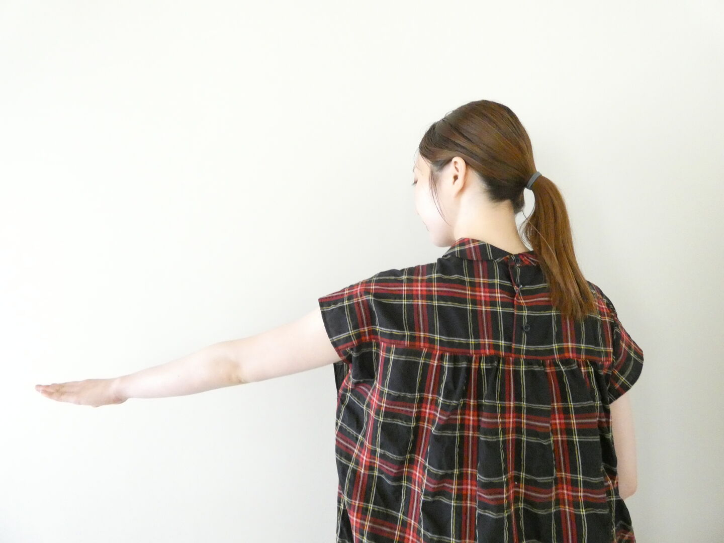 PK クラシックタータンチェック重ね衿ワンピースの商品画像8