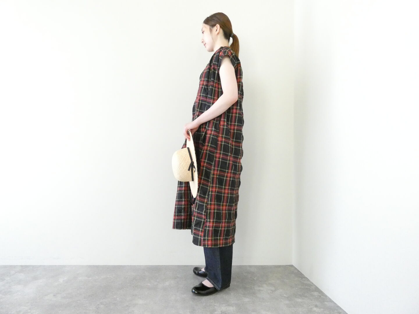 PK クラシックタータンチェック重ね衿ワンピースの商品画像9
