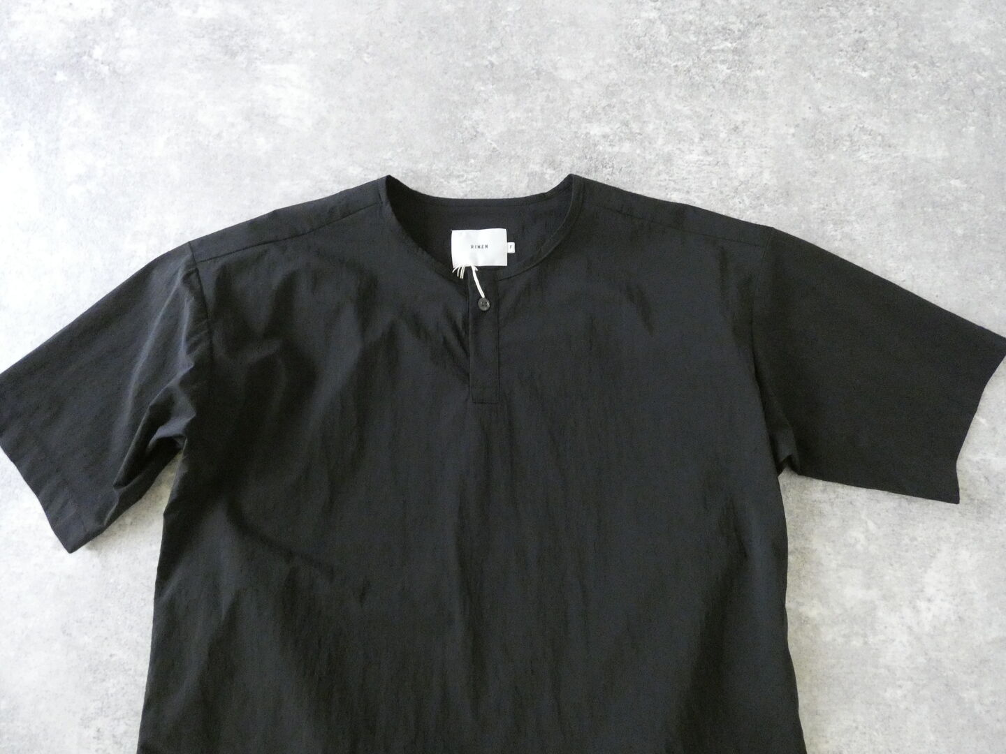 RINEN(リネン) ストレッチナイロン半袖ヘンリーネックシャツの商品画像44