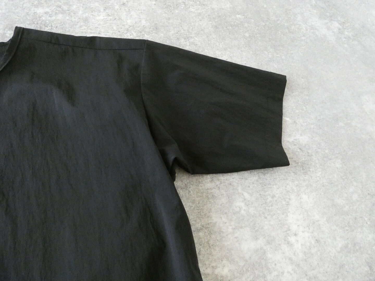 RINEN(リネン) ストレッチナイロン半袖ヘンリーネックシャツの商品画像46