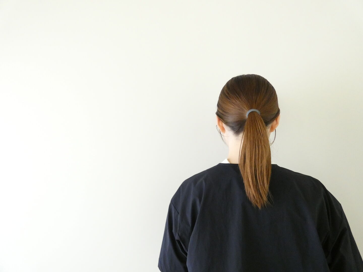 RINEN(リネン) ストレッチナイロン半袖ヘンリーネックシャツの商品画像6