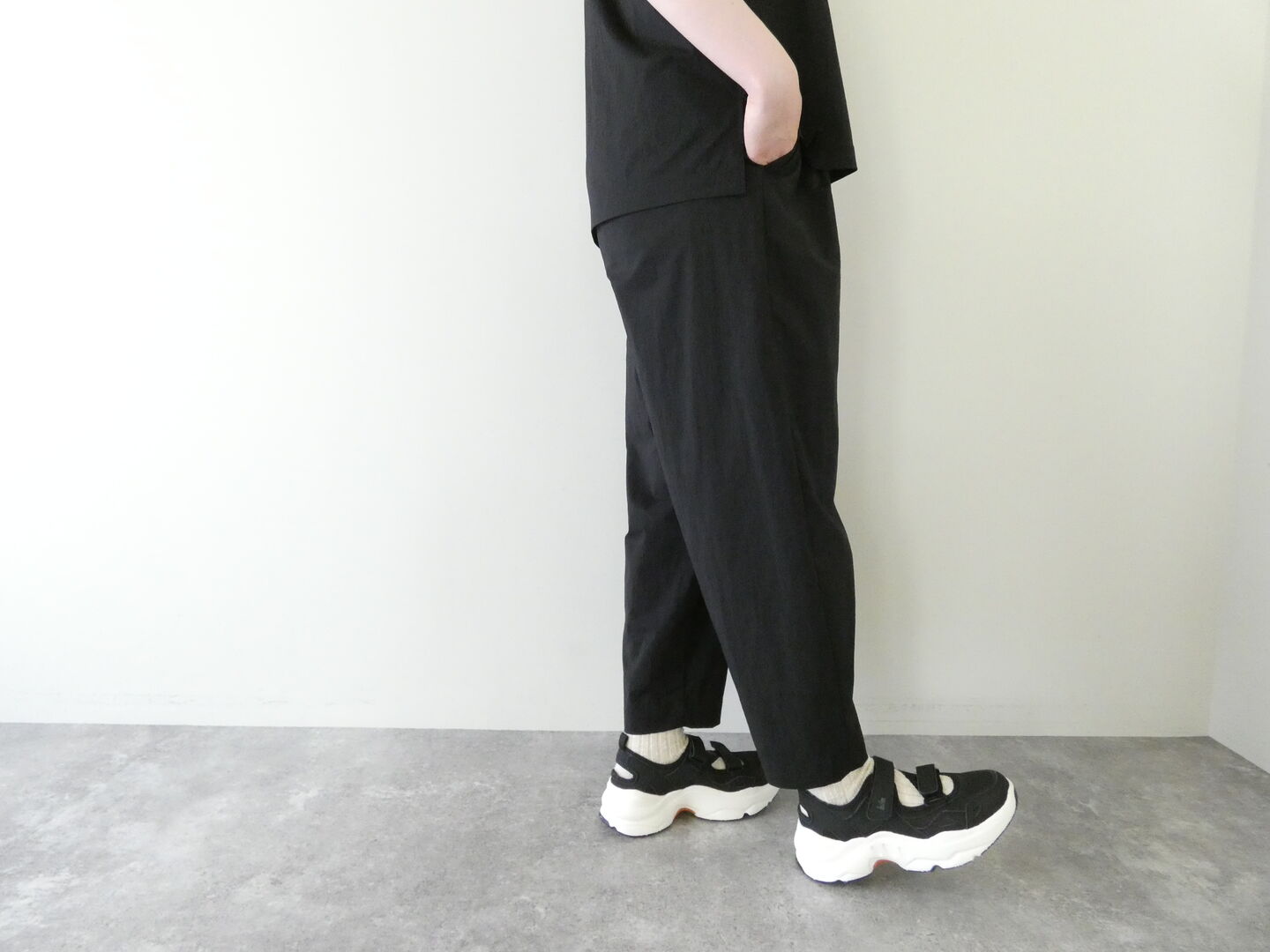 RINEN(リネン) ストレッチナイロンワンタックパンツの商品画像9