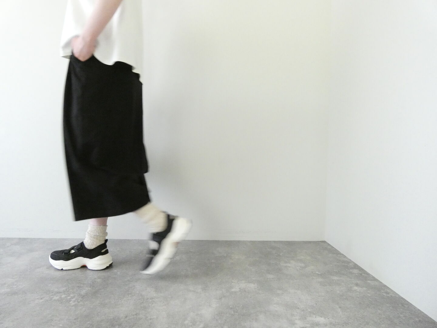 sabbatum(サバタム) ファンクショナル天竺ベンツスリットタイトスカートの商品画像6